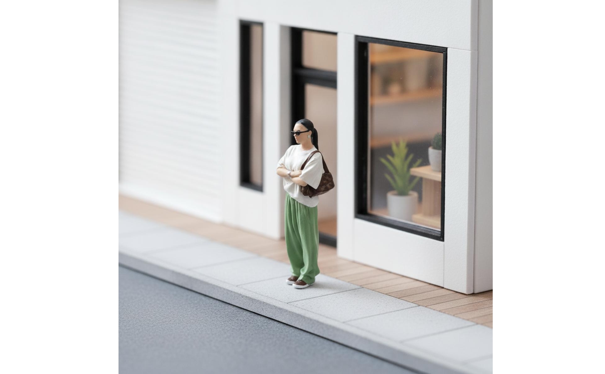 Modèle de Diorama Figurine Miniature à l’échelle 1/64 pour Modélisme Ferroviaire