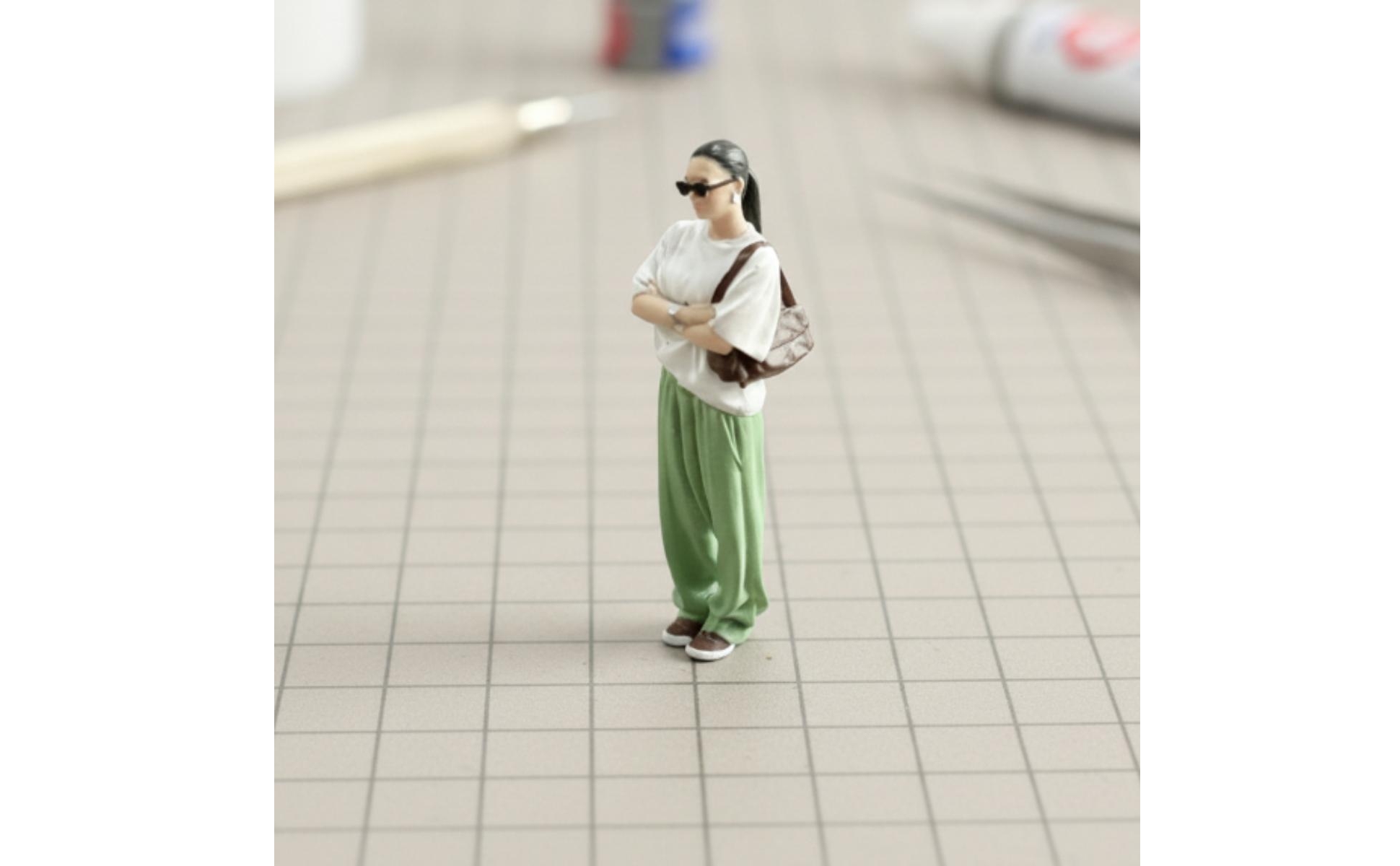 Modèle de Diorama Figurine Miniature à l’échelle 1/64 pour Modélisme Ferroviaire