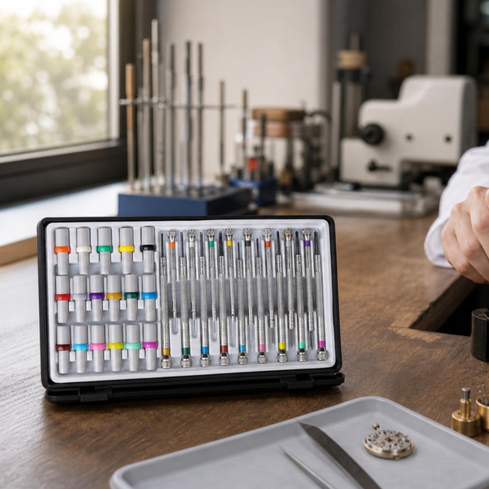 Präzisions-Schraubendreher-Set mit Etui feinmechanisch für Juweliere - Produktbild 4