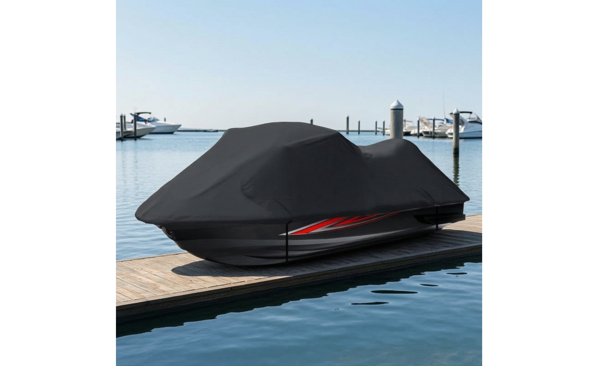 Motorboat Cover with Oxford Material Waterproof for Outdoor Storage, Boat Owners