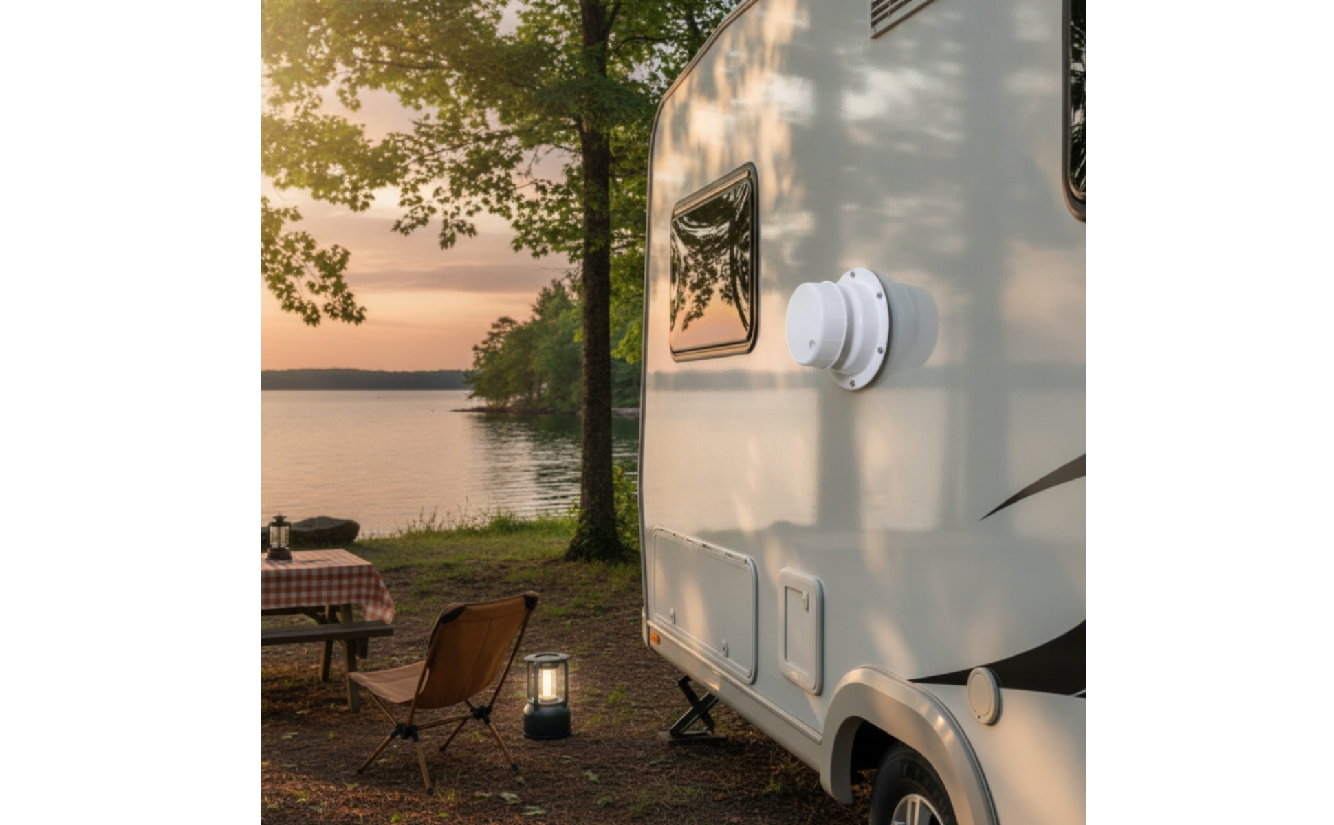 RV Roof Dome Exhaust Cover Easy Installation Ventilation Pipe Cover
