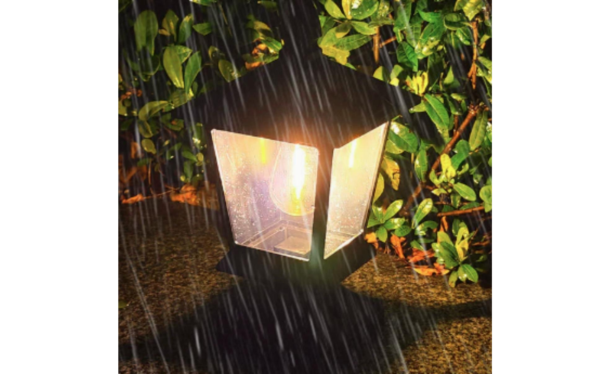 Outdoor Post Light Dusk to Dawn Post-Top Lantern Automatic for Garden, Courtyard