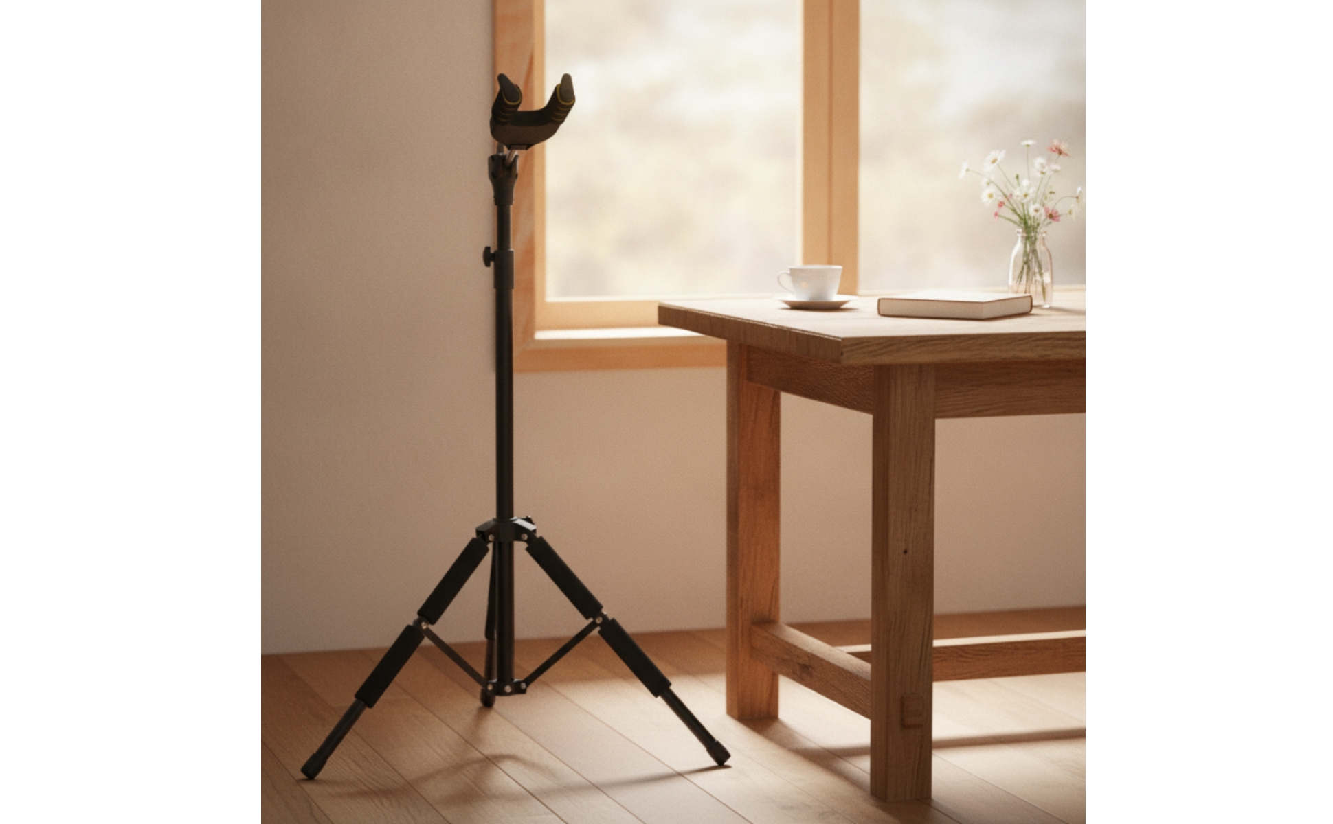 Guitar Stand with Self-Locking Head Secure Guitar Stand Floor-Standing for Stage