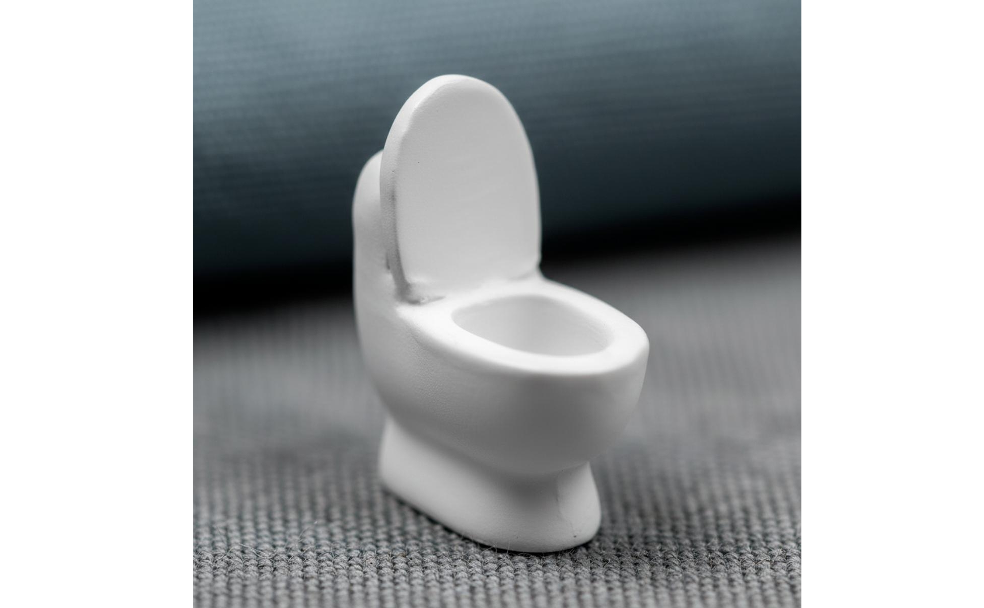 Miniature Toilet 1:64 Scale Toilet Model Micro for Diorama Builders, Collectors