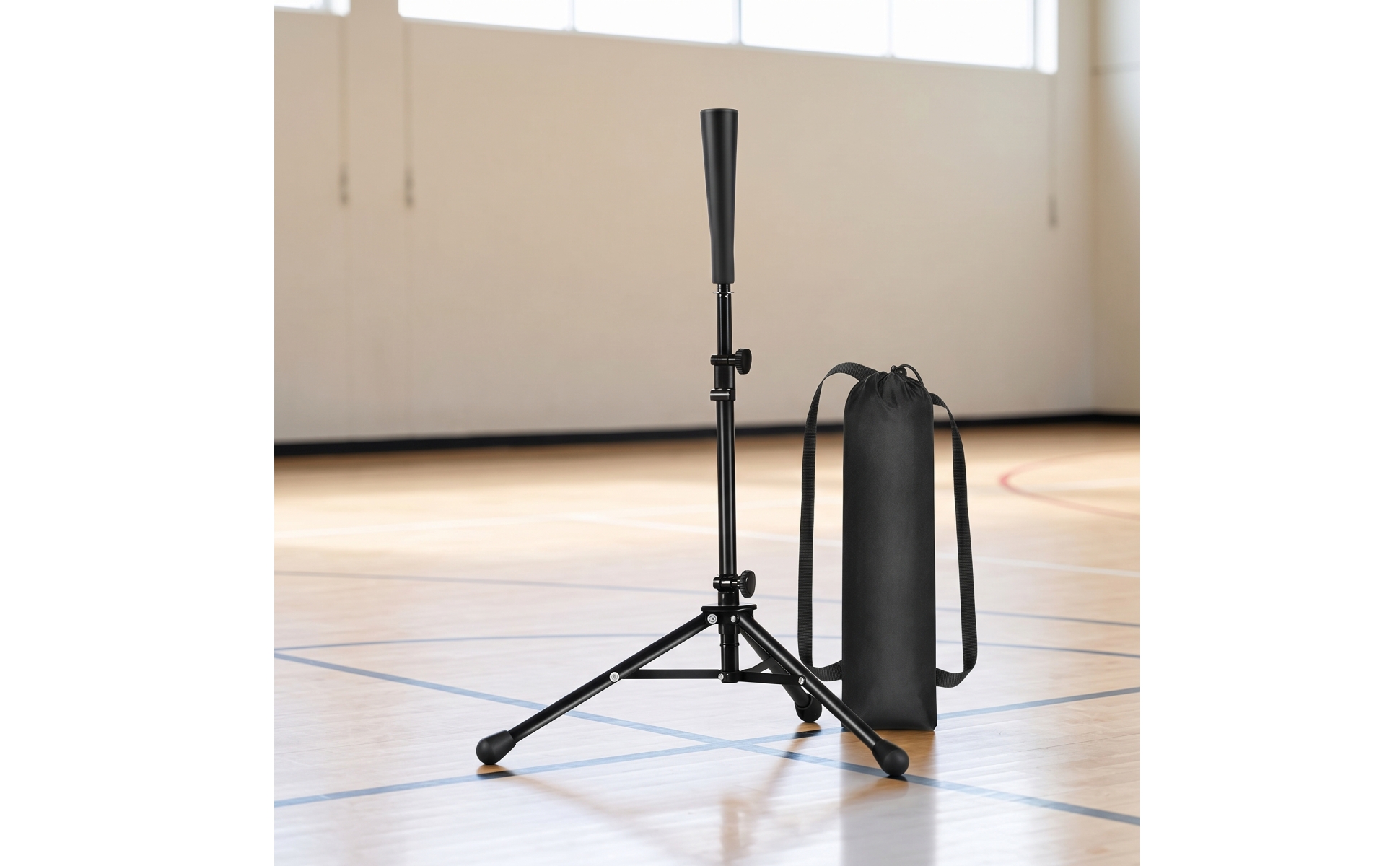 Batting Tee with Tripod Base Portable Adjustable Batting Tee Lightweight
