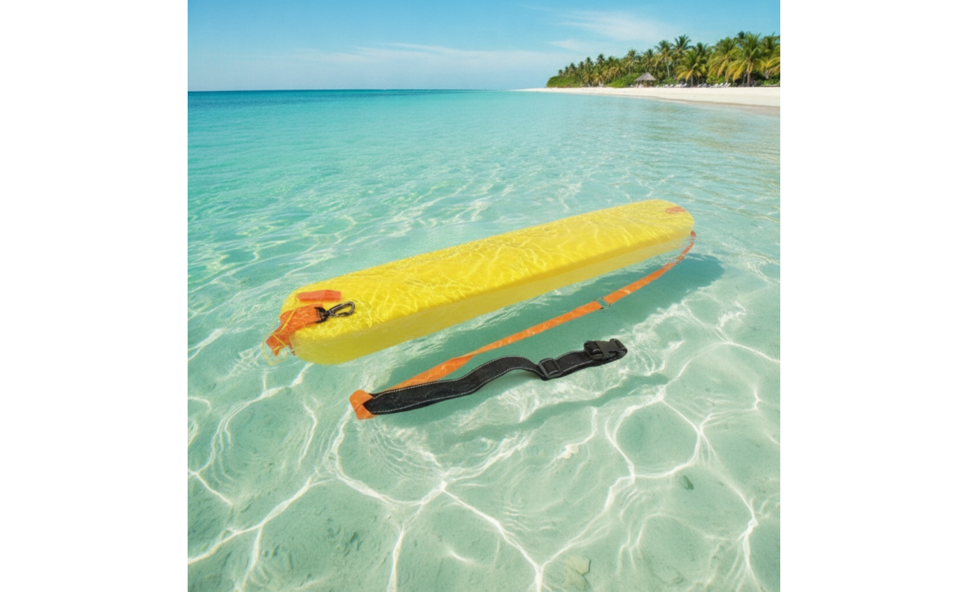 Rescue Buoy with Strap High-Visibility Swimming Rescue Can Professional