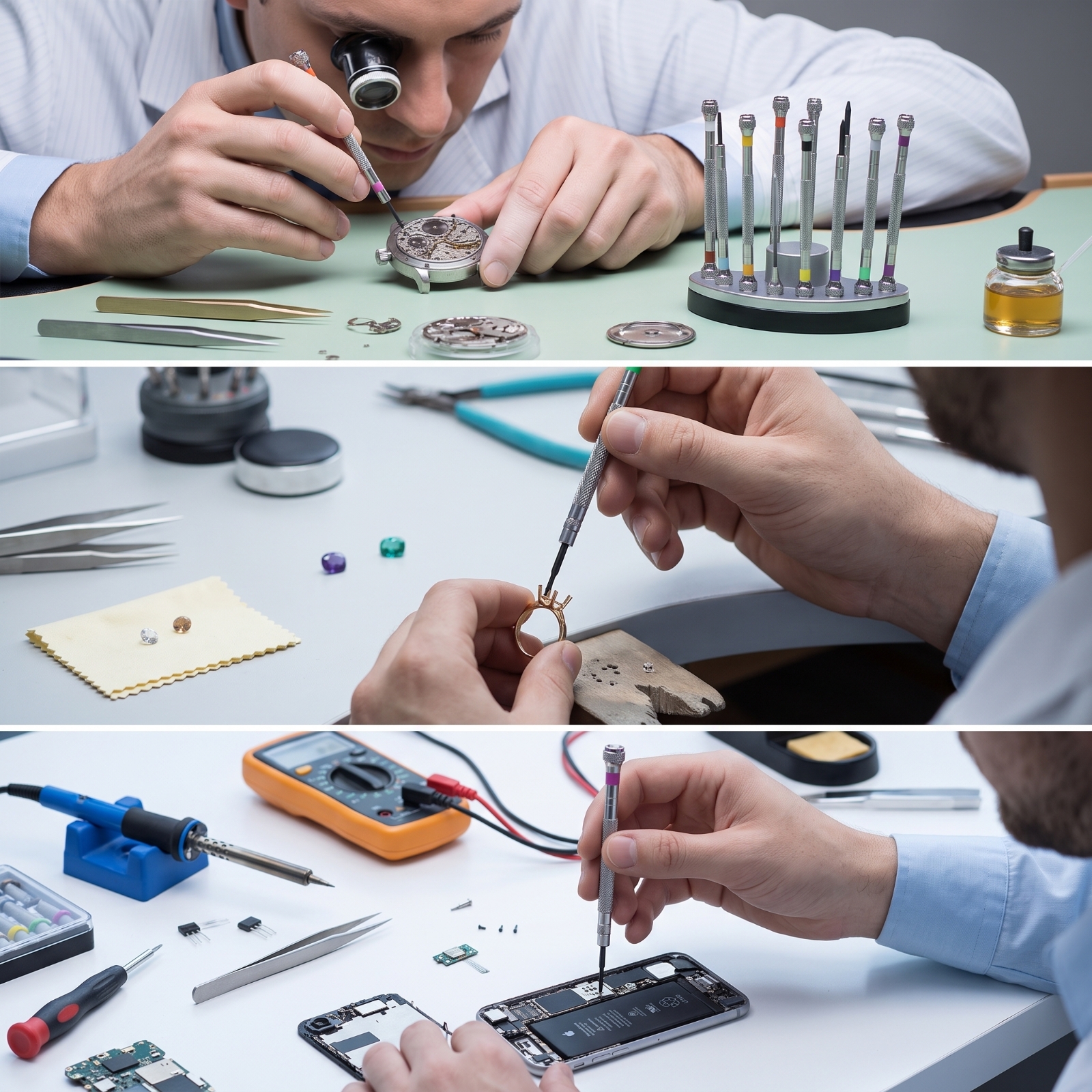 Präzisions-Schraubendreher-Set mit Etui feinmechanisch für Juweliere - Produktbild 3
