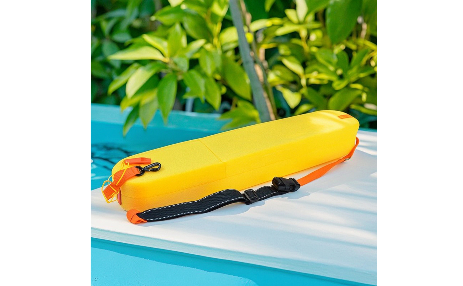Rescue Buoy with Strap High-Visibility Swimming Rescue Can Professional
