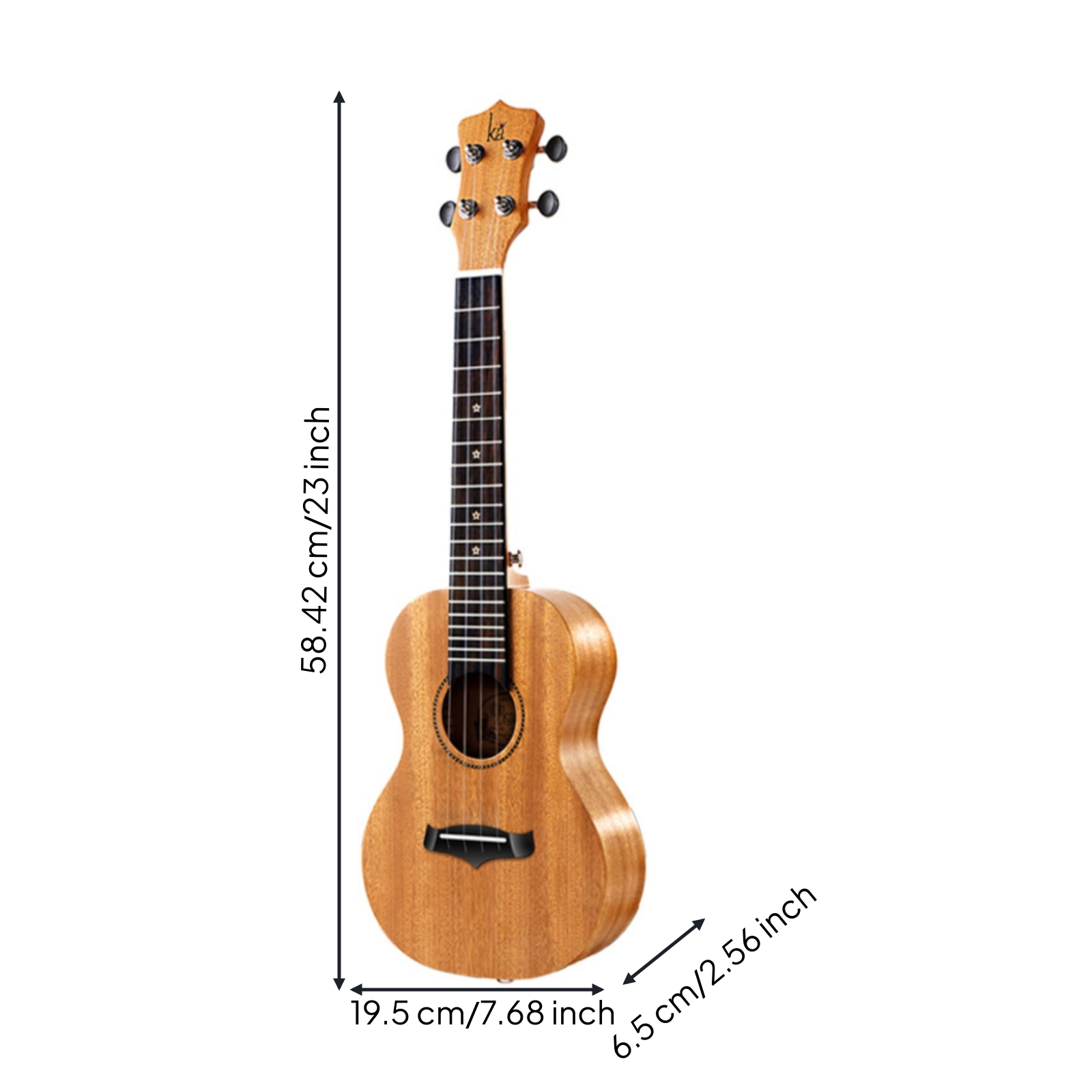 Sopran Ukulele leichtes Saiteninstrument leicht zu spielen für Reisen, Erwachsene