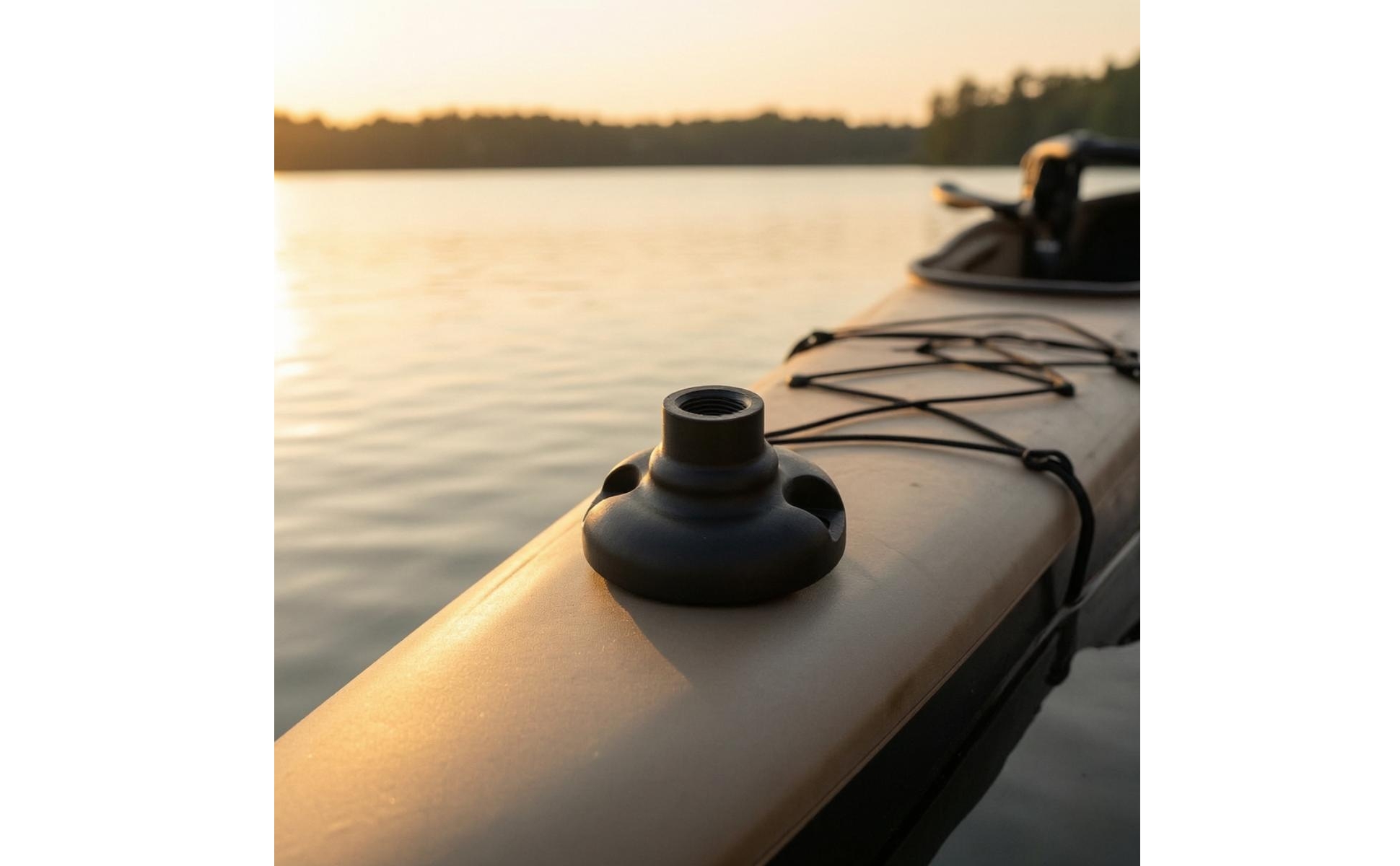 Sunshade Base with Threaded Socket Reliable Kayak Canopy Mount Base for Kayakers