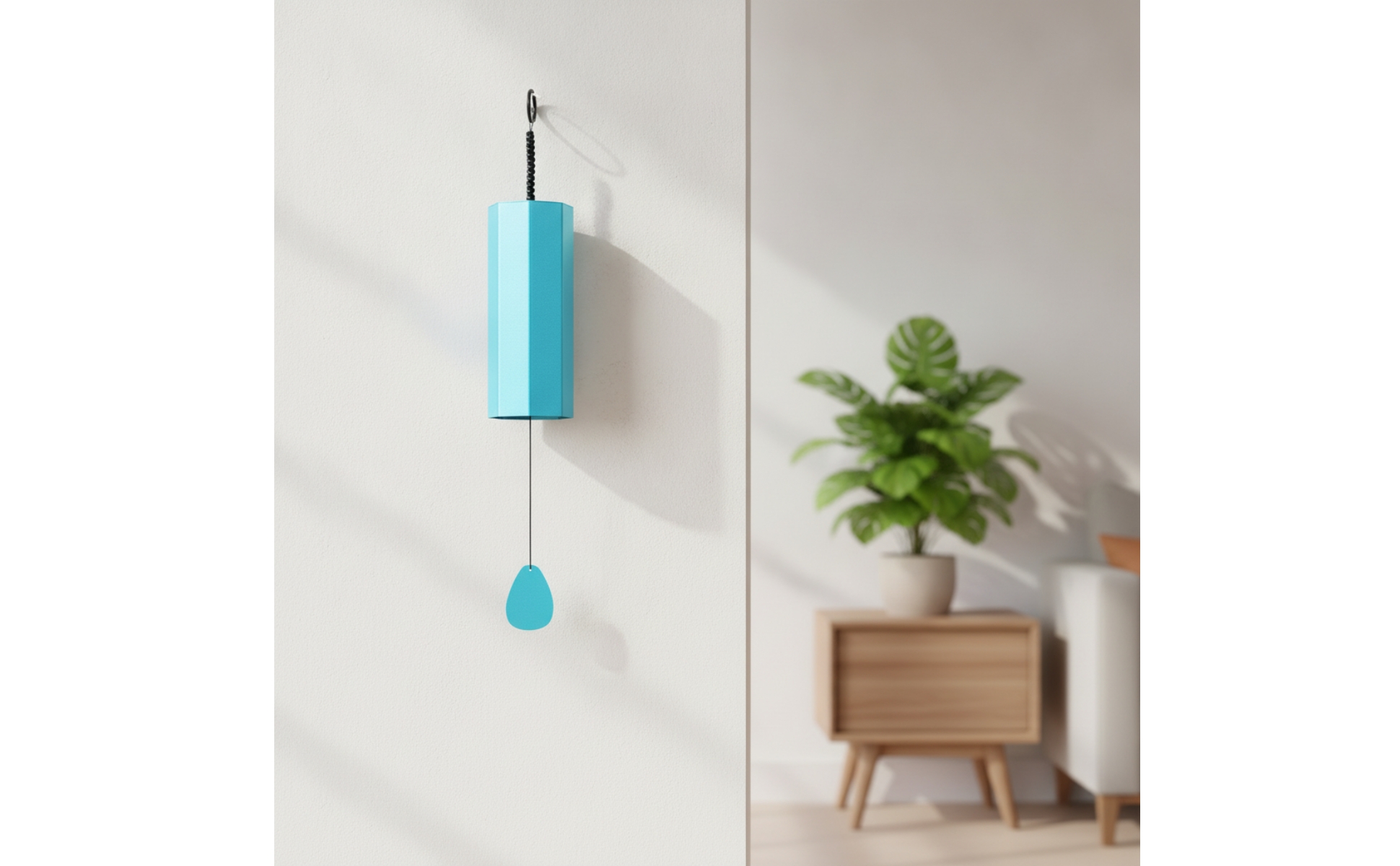 Metal Wind Chime Soothing Wind Chime with Pendant Hexagonal for Home Decorators
