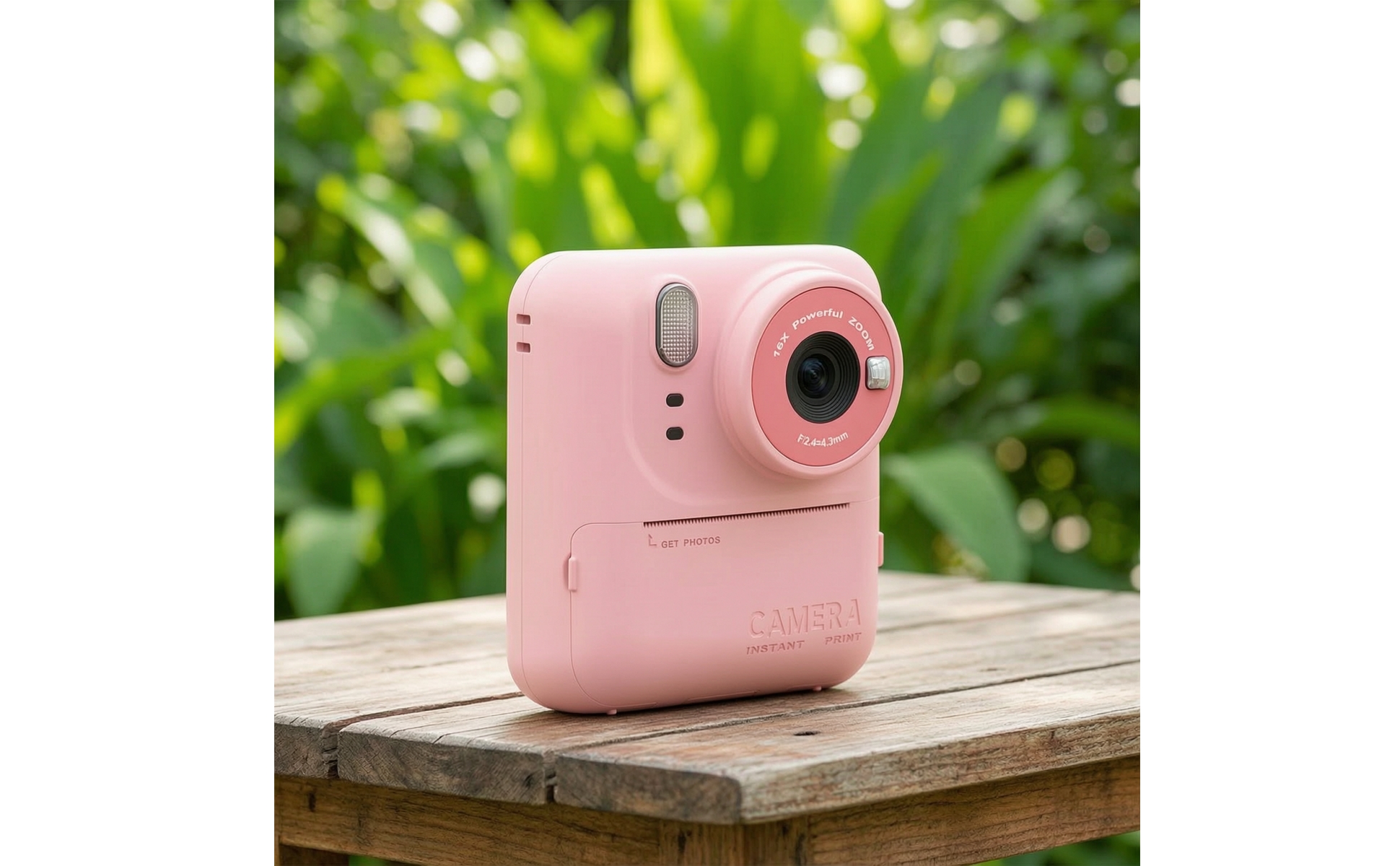 Instant Print Camera Mini Instant Print Toy Camera Rechargeable for Travel, Kids