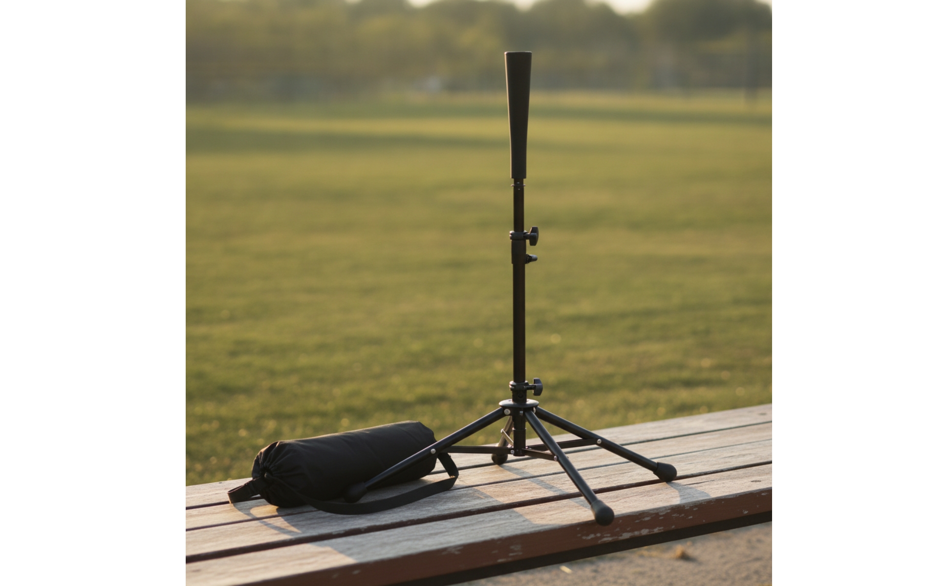 Batting Tee with Tripod Base Portable Adjustable Batting Tee Lightweight