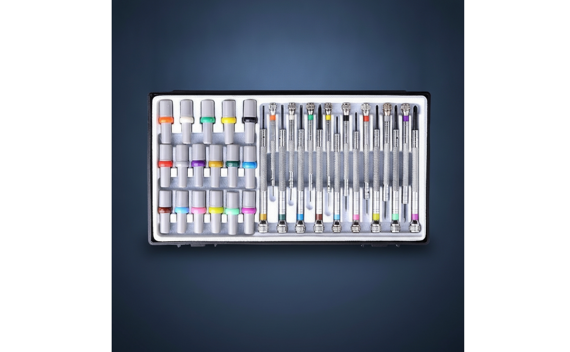 Präzisions-Schraubendreher-Set mit Etui präzise Uhrmacher-Schraubendreher-Set