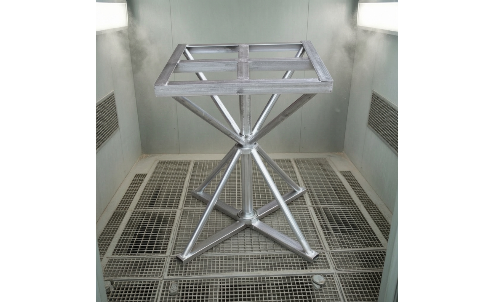 Spray Painting Table 360 Degree Rotation Rotating Worktable Steel for Workshops