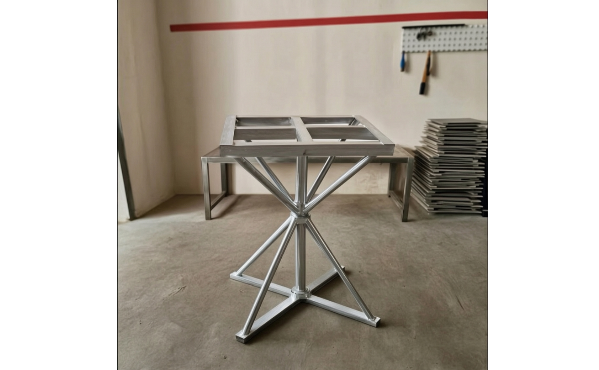 Spray Painting Table 360 Degree Rotation Rotating Worktable Steel for Workshops