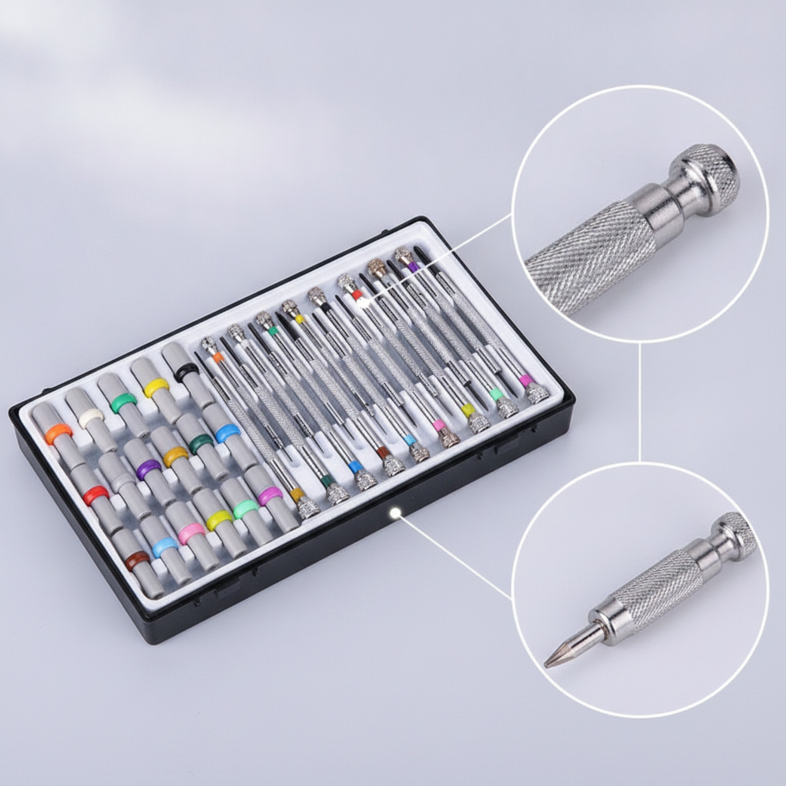 Präzisions-Schraubendreher-Set mit Etui feinmechanisch für Juweliere - Produktbild 8