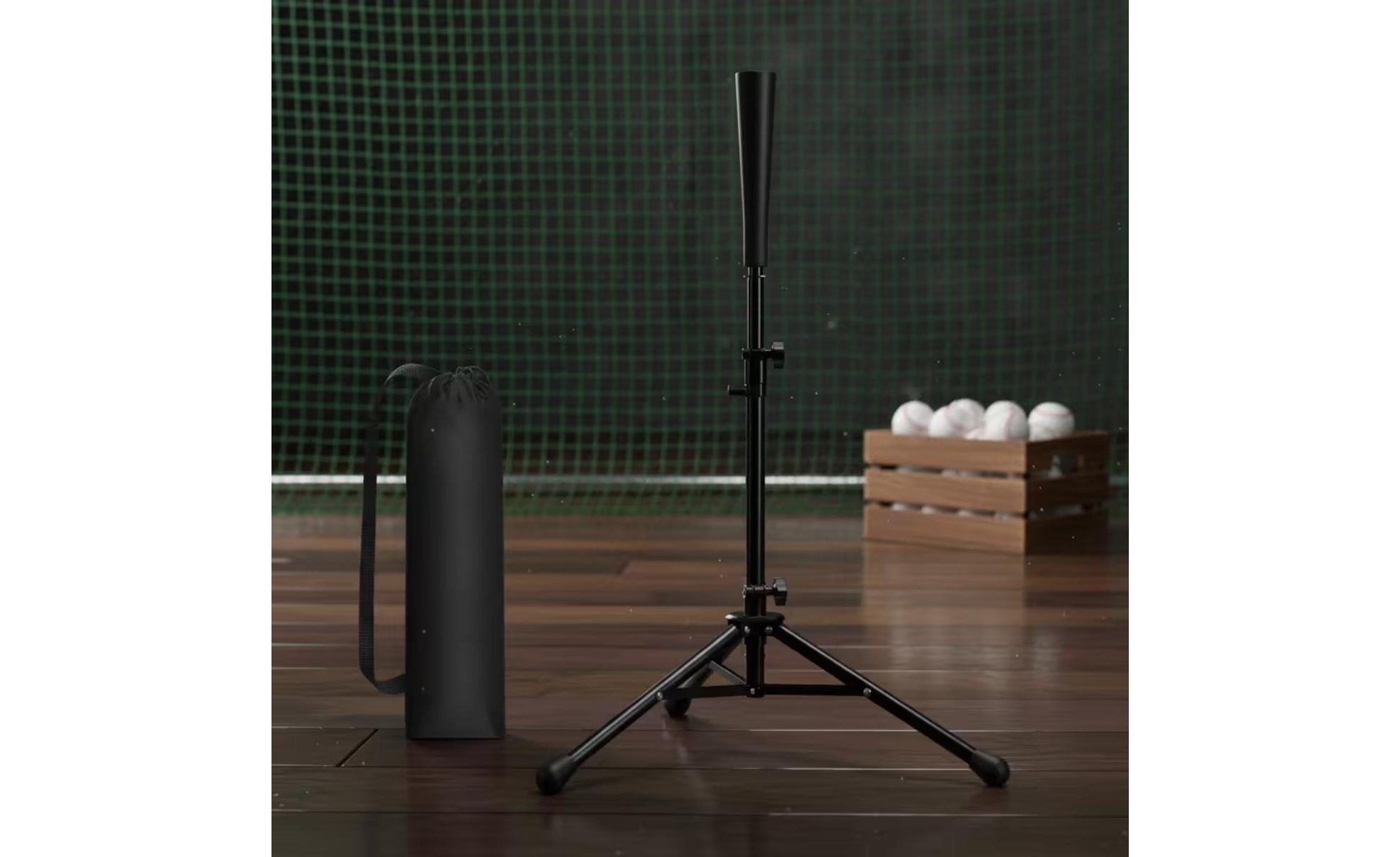 Batting Tee with Tripod Base Portable Adjustable Batting Tee Lightweight