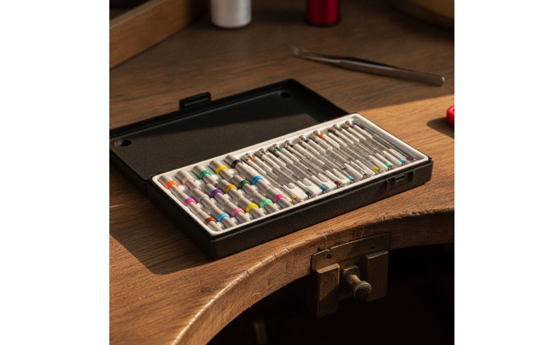 Präzisions-Schraubendreher-Set mit Etui präzise Uhrmacher-Schraubendreher-Set