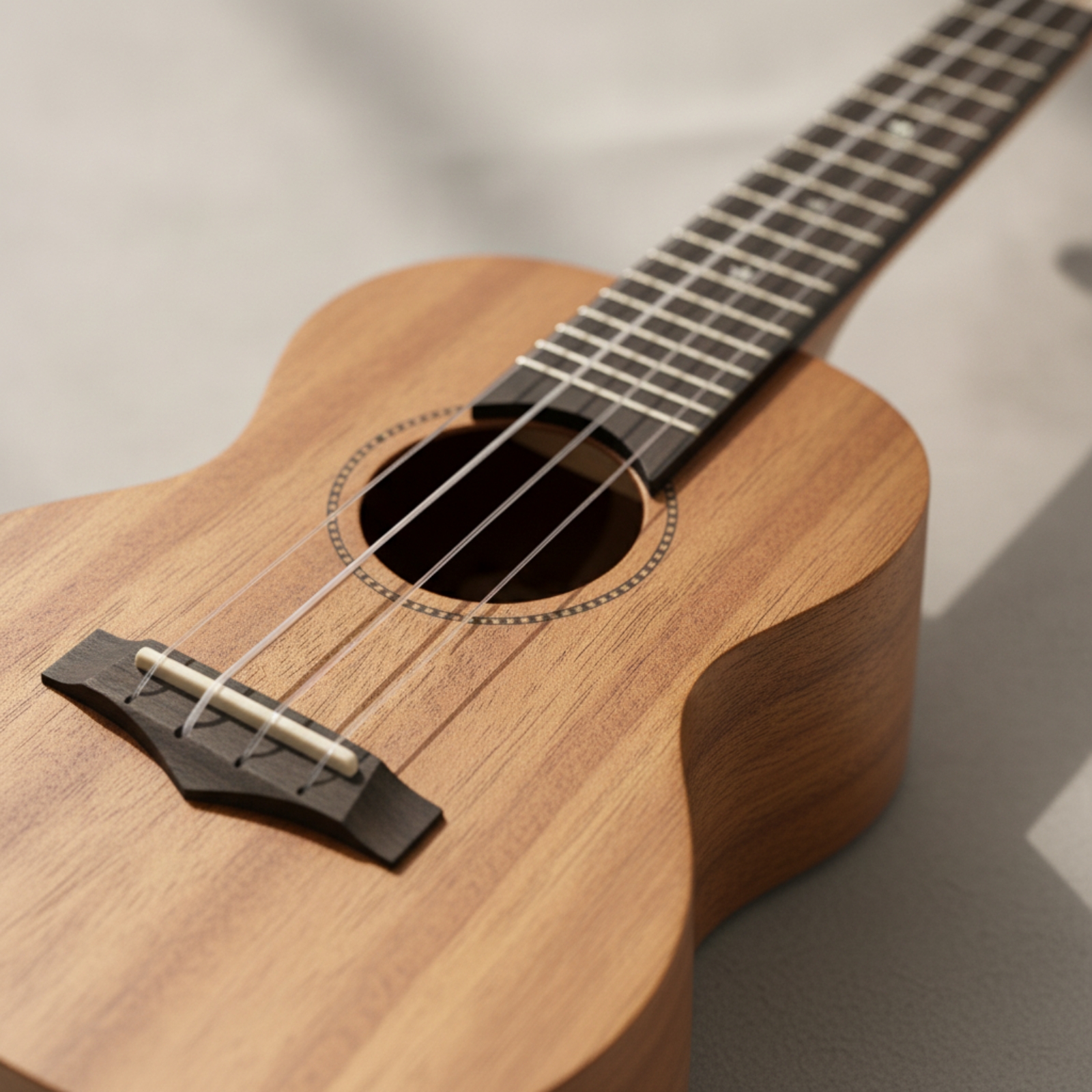 Sopran Ukulele leichtes Saiteninstrument leicht zu spielen für Reisen, Erwachsene - Produktbild 6