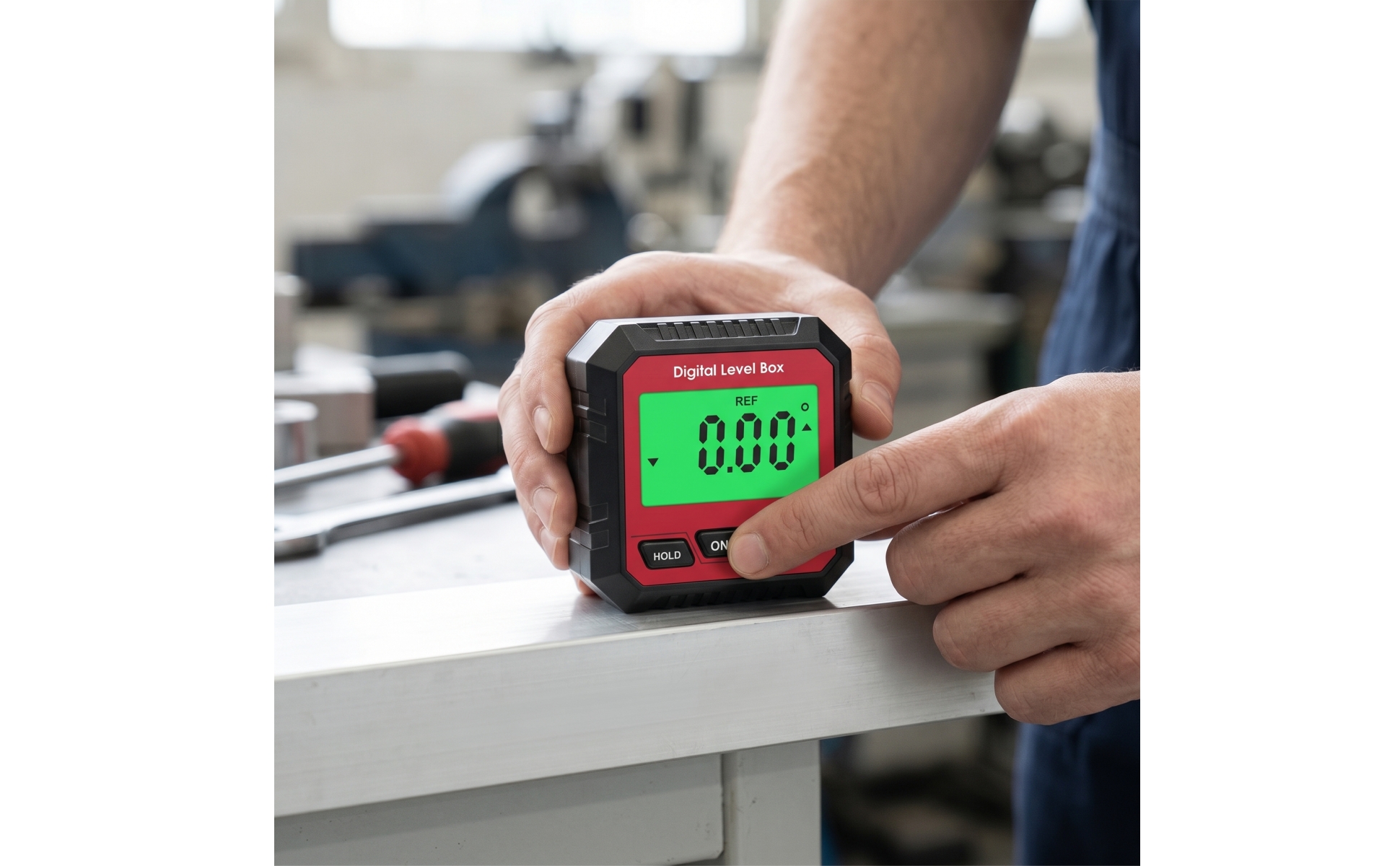 Angle Gauge with LCD Display Easy-to-Read Digital Angle Gauge Large for DIYers