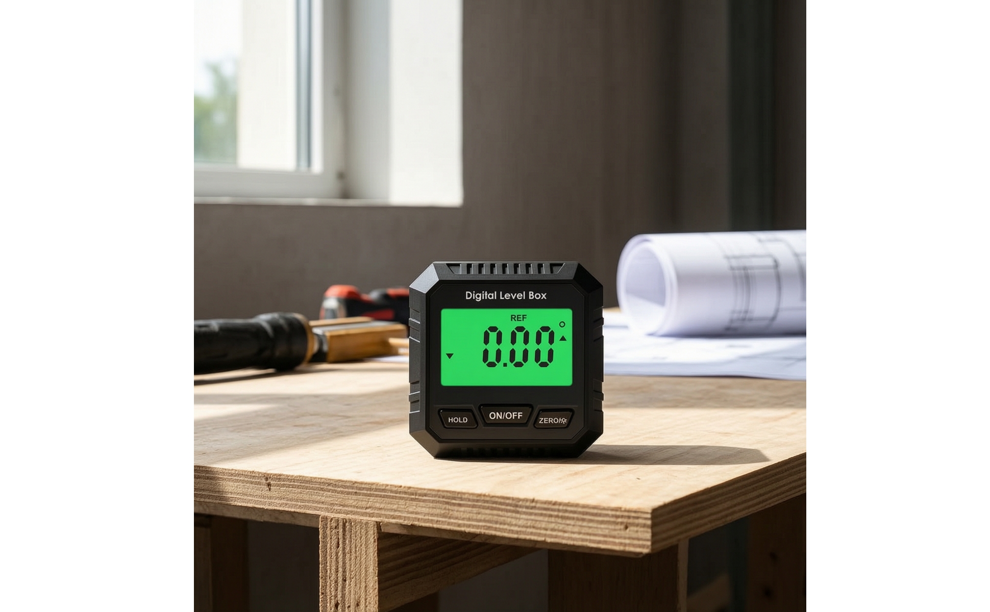 Angle Gauge with LCD Display Easy-to-Read Digital Angle Gauge Large for DIYers
