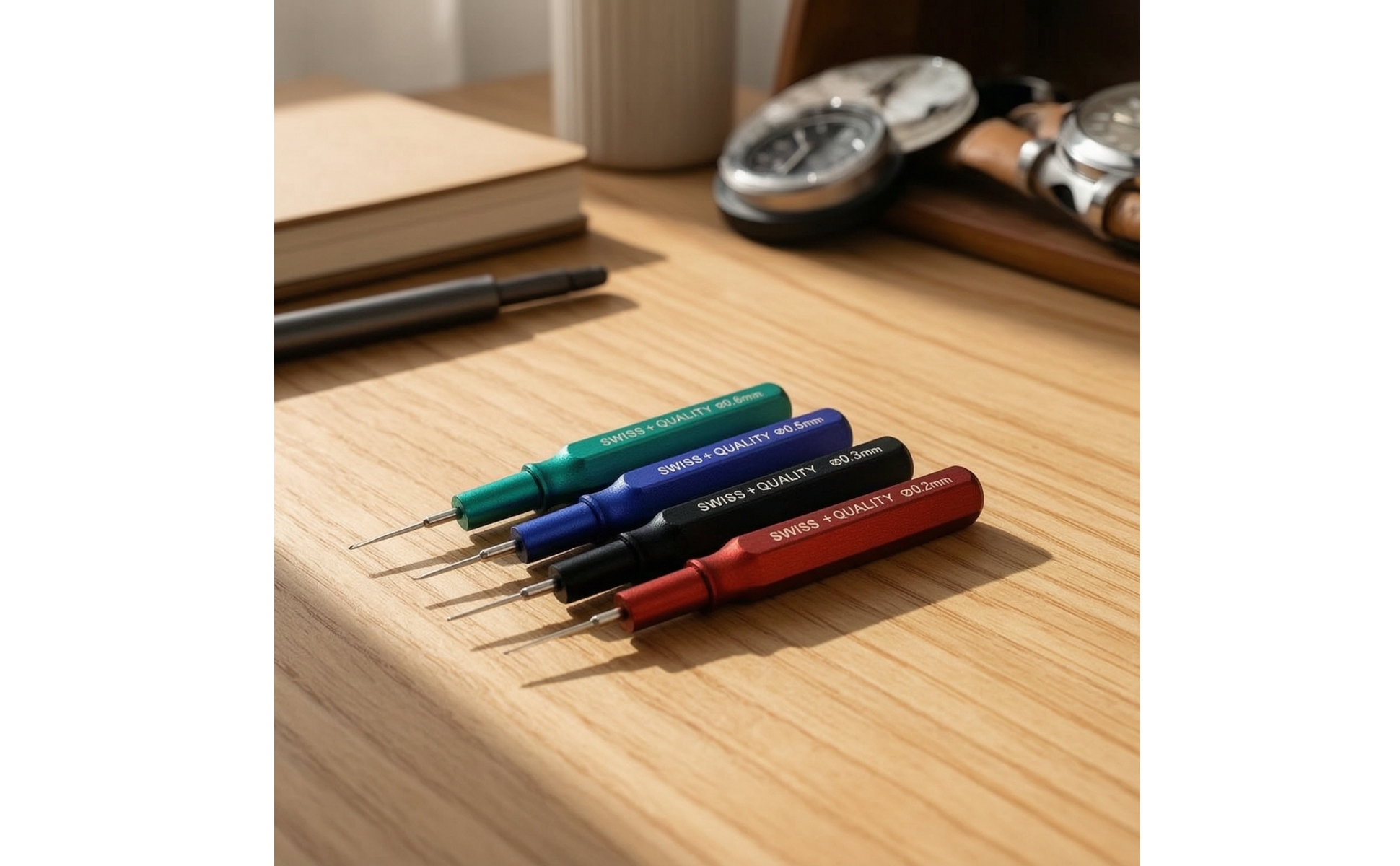 4 Pieces Watch Oiler Set Fine Tip Watch Movement Oiling Pen Micro for Hobbyists