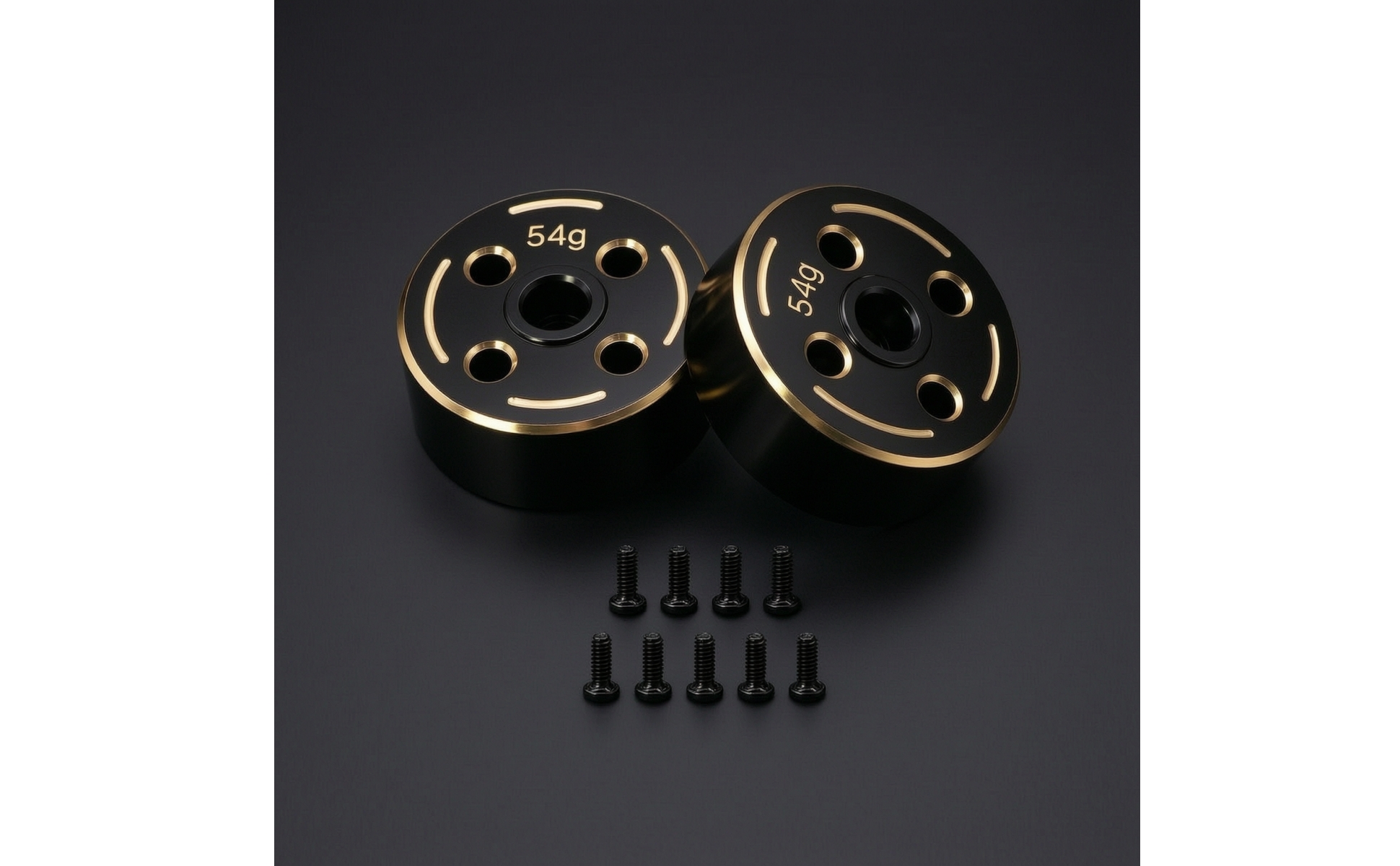 Brass with Screws Low Center of Mass Distribution