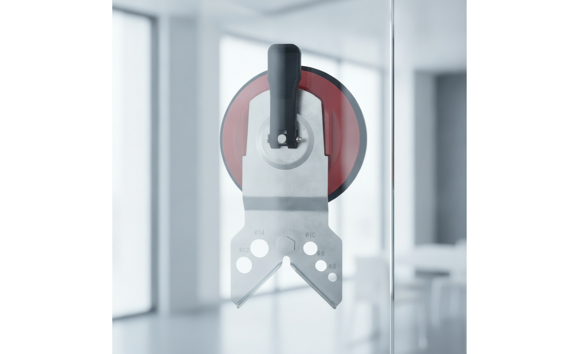 Glass Hole Positioning Guide Adjustable Guide with Suction Cup for DIYers