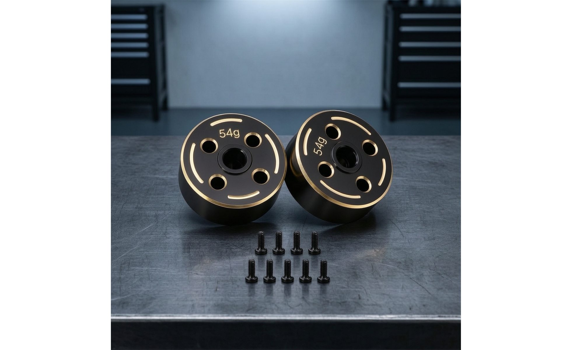 Brass with Screws Low Center of Mass Distribution