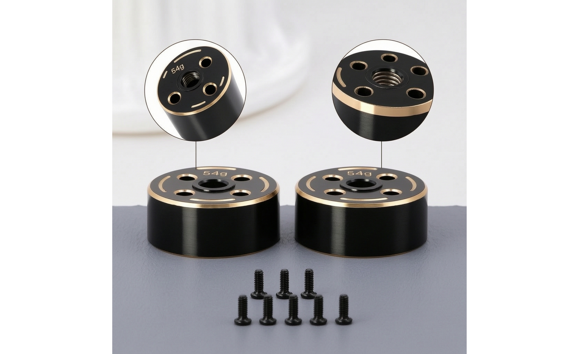 Brass with Screws Low Center of Mass Distribution