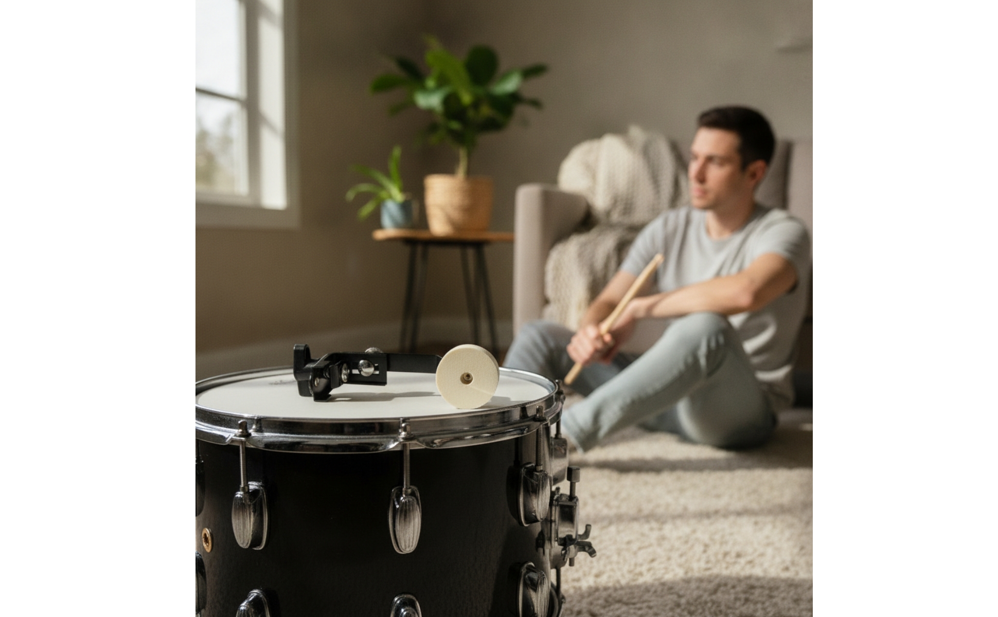 Snare-Drum-Dämpfer geräuschreduzierend Dämpfer mit Metallklammer leise
