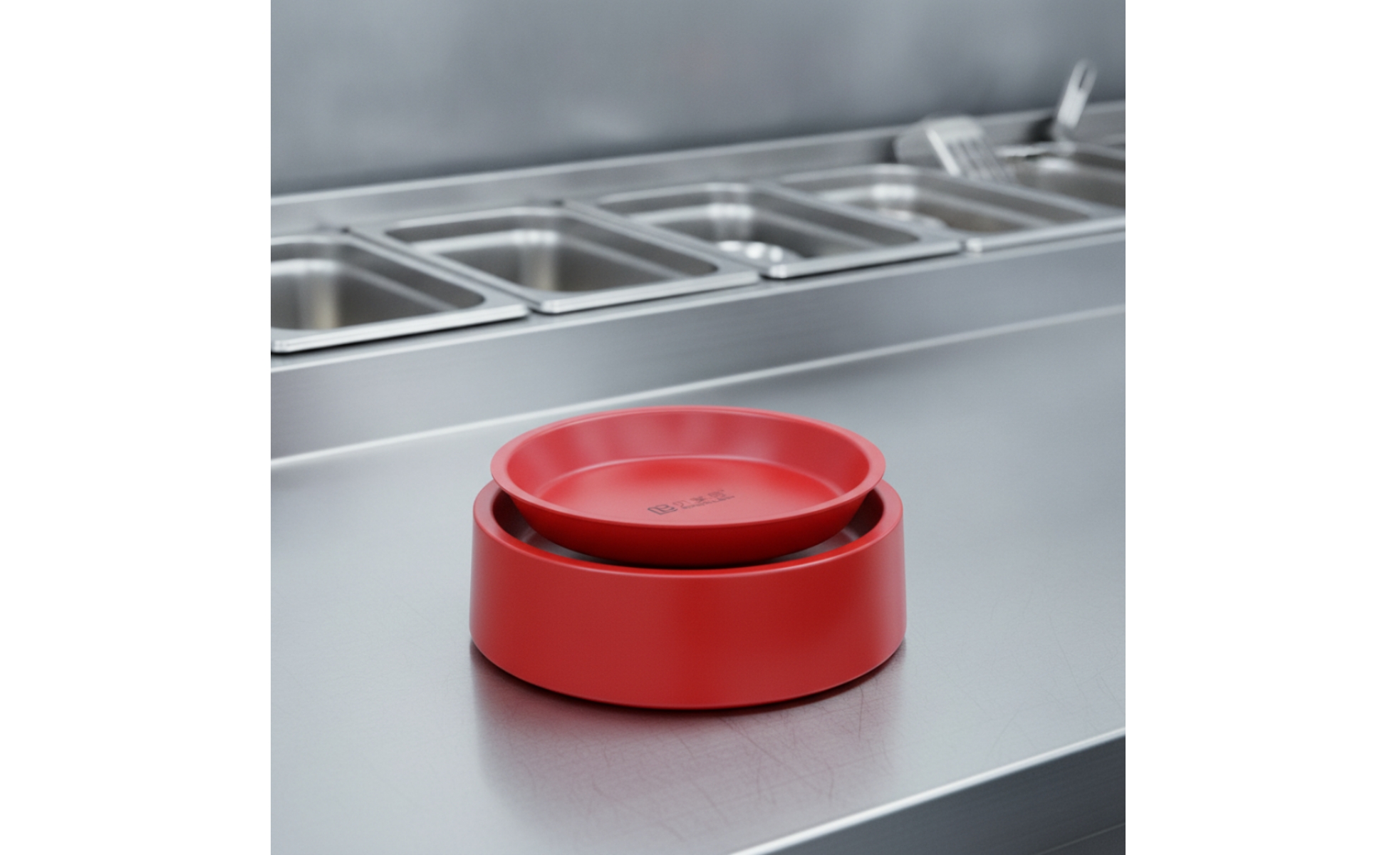 Serving Plate with Rotating Base Melamine for Hot Pot, Home Dining, Restaurants