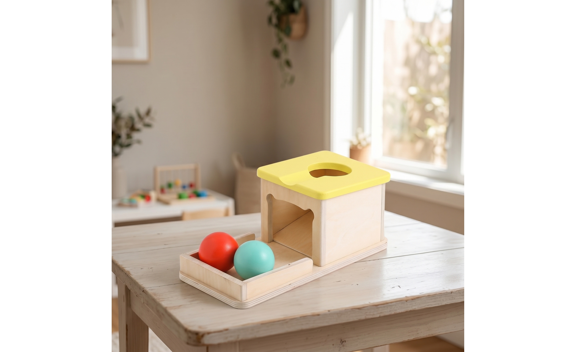 Object Permanence Box Smooth Object Permanence Box with Tray Educational