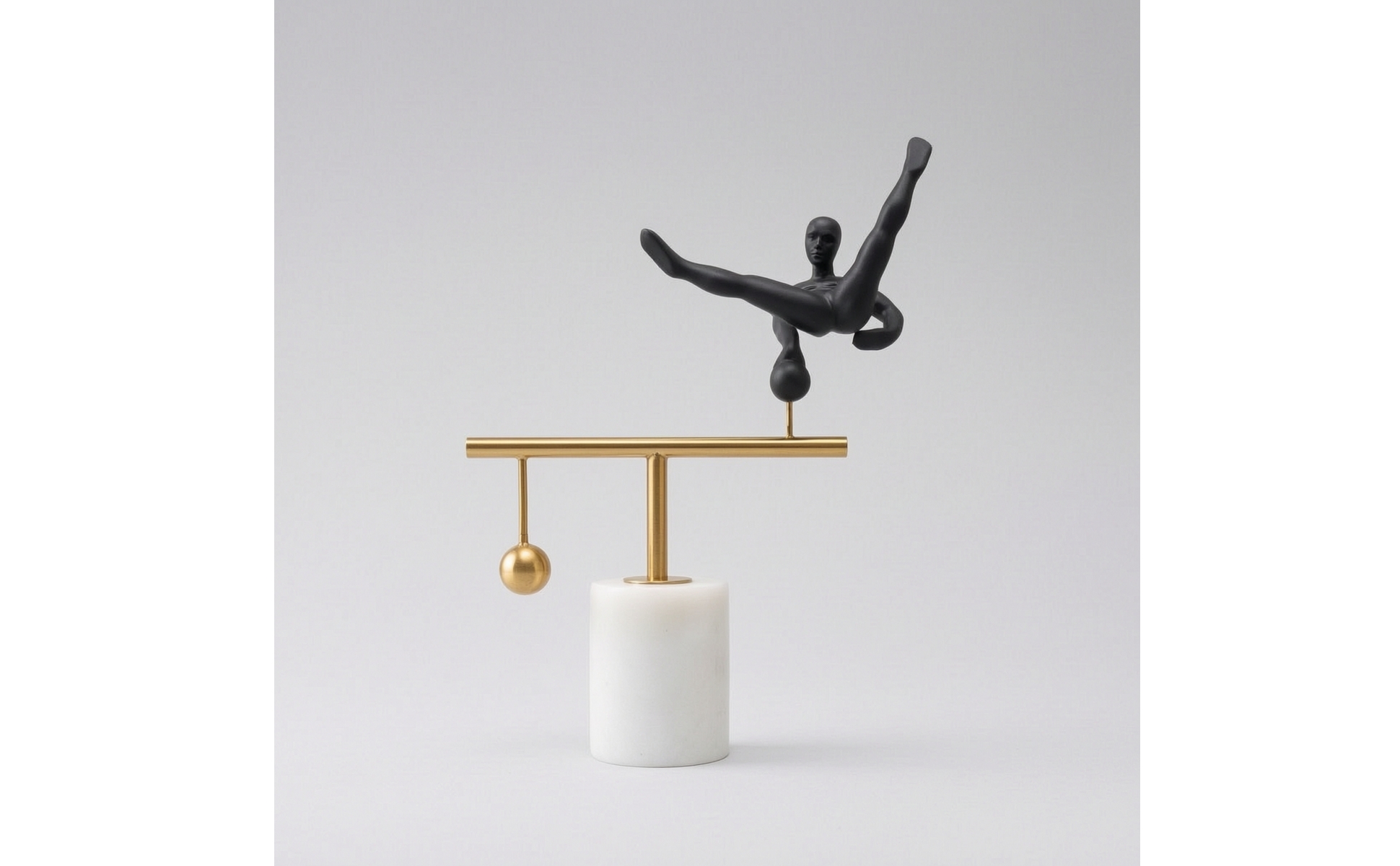 Acrobatic Figure Statue Modern Human Figure Sculpture Contemporary for Bookshelf