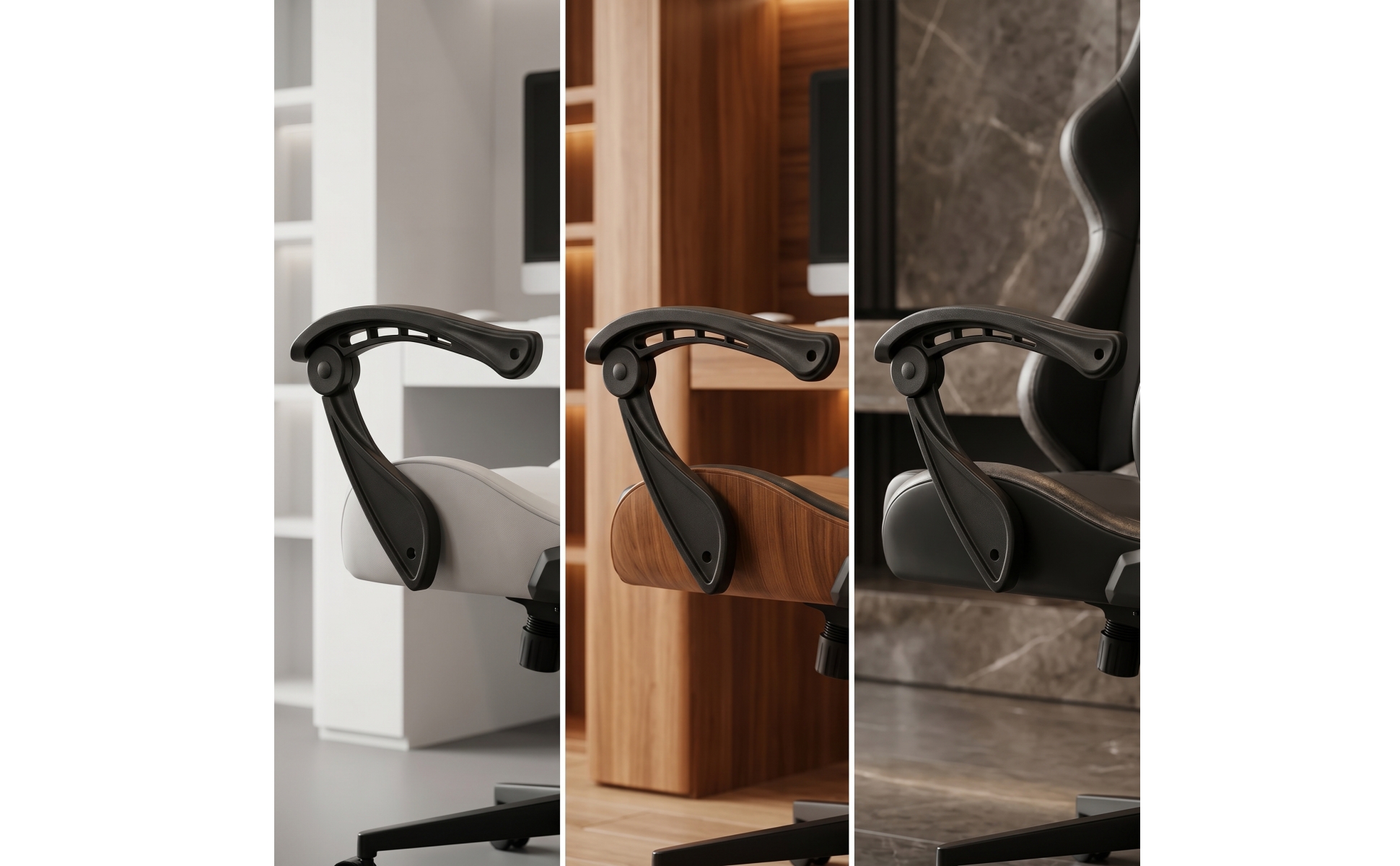 Replacement Armrest Reclining Chair Armrest with Hinged Support Molded
