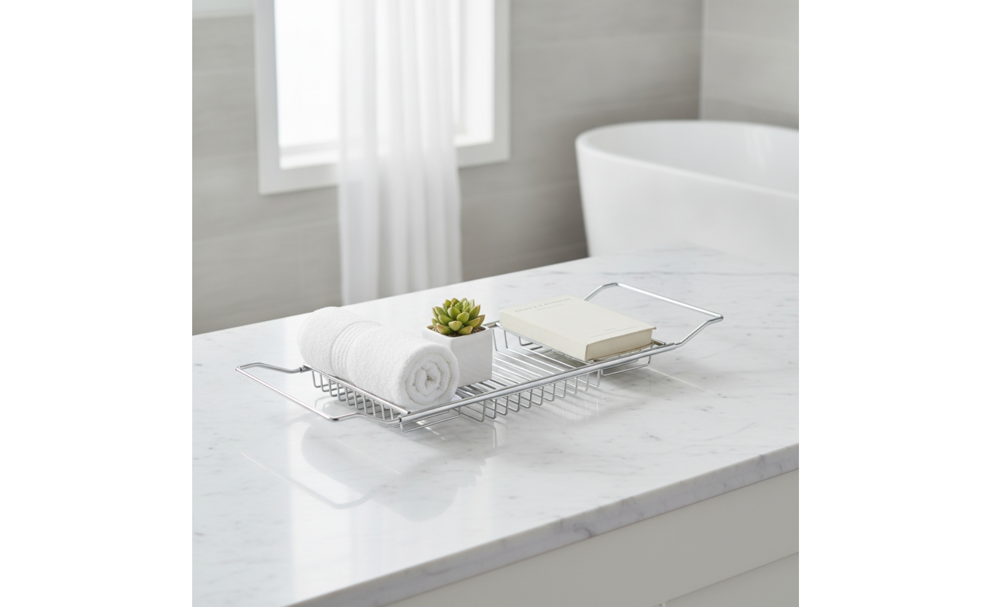 Bathtub Rack Stainless Steel over Tub Tray Rustproof for Home Spa