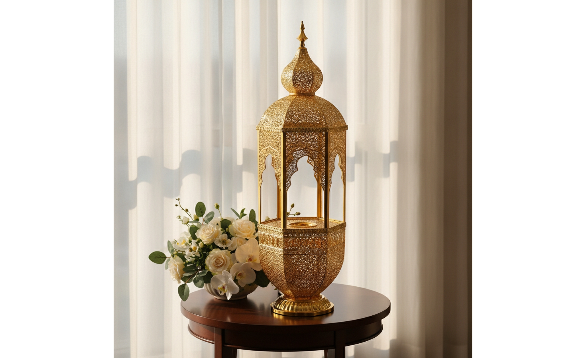 Castle Incense Burner Gold-Tone Hollow Castle Censer Ornate for Prayer Room