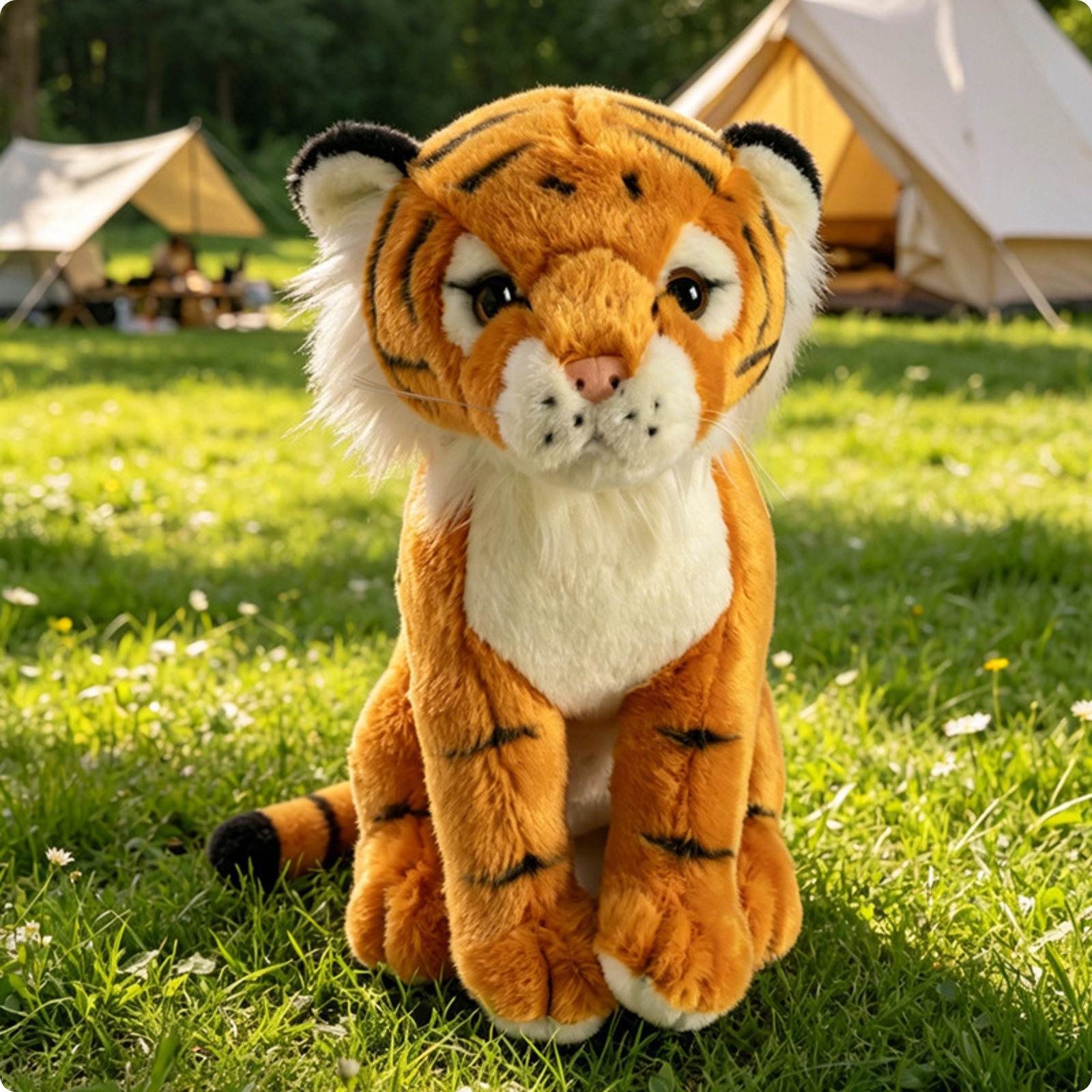 kuscheltiger kuschelig plüschtiger lebensecht für Kinderzimmer, Baby