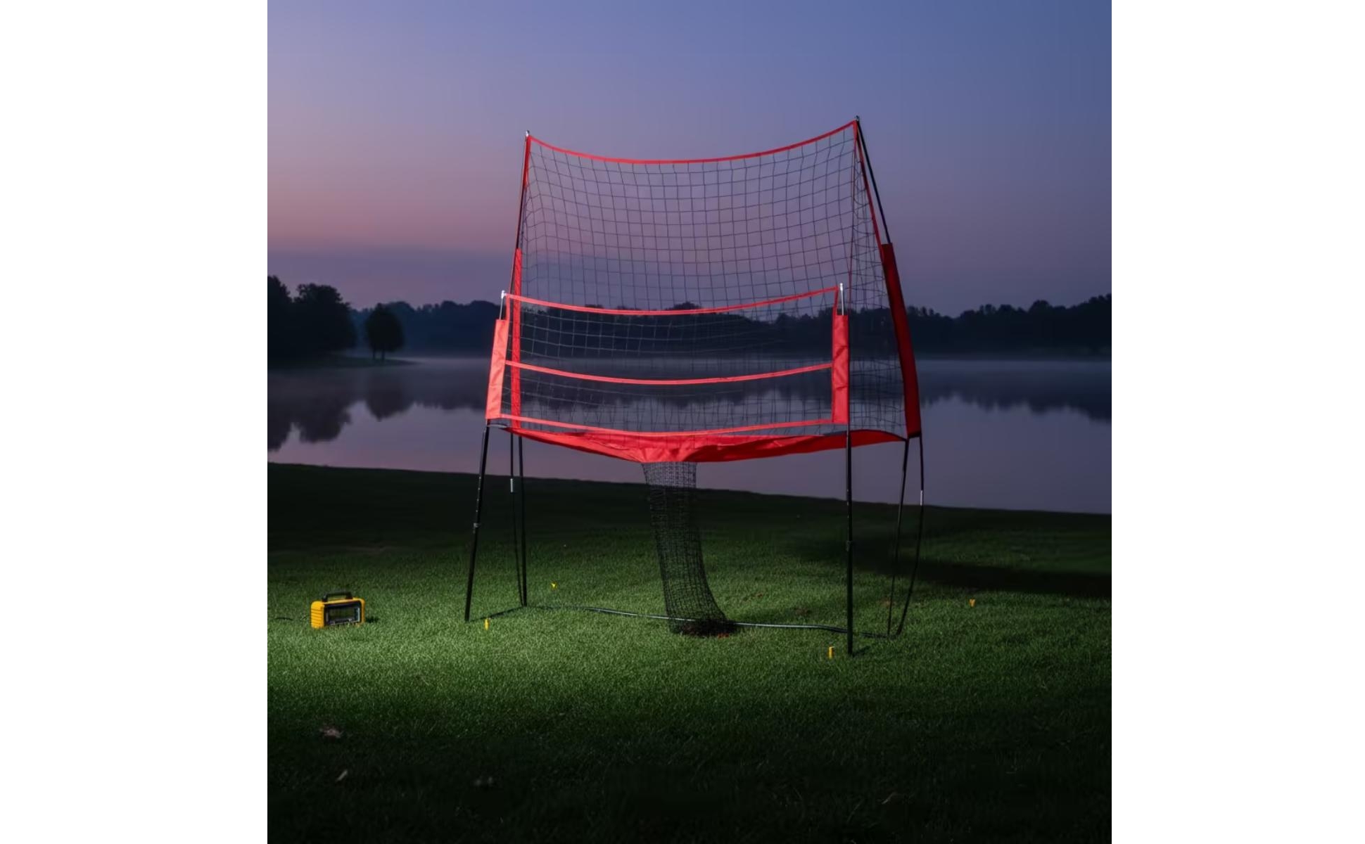 Volleyball Practice Net Freestanding for Backyard, Gymnasium, Coaches