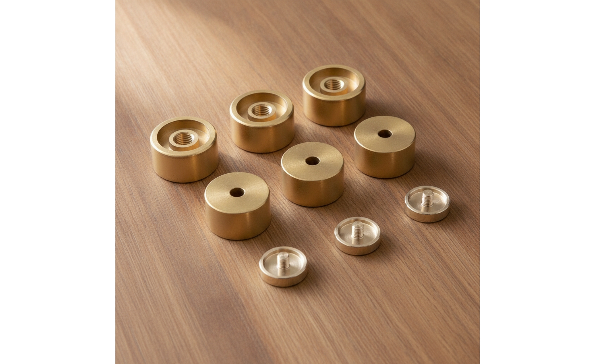 Trumpet Valve Caps with Buttons Brass Trumpet Valve Button Gold-Colored