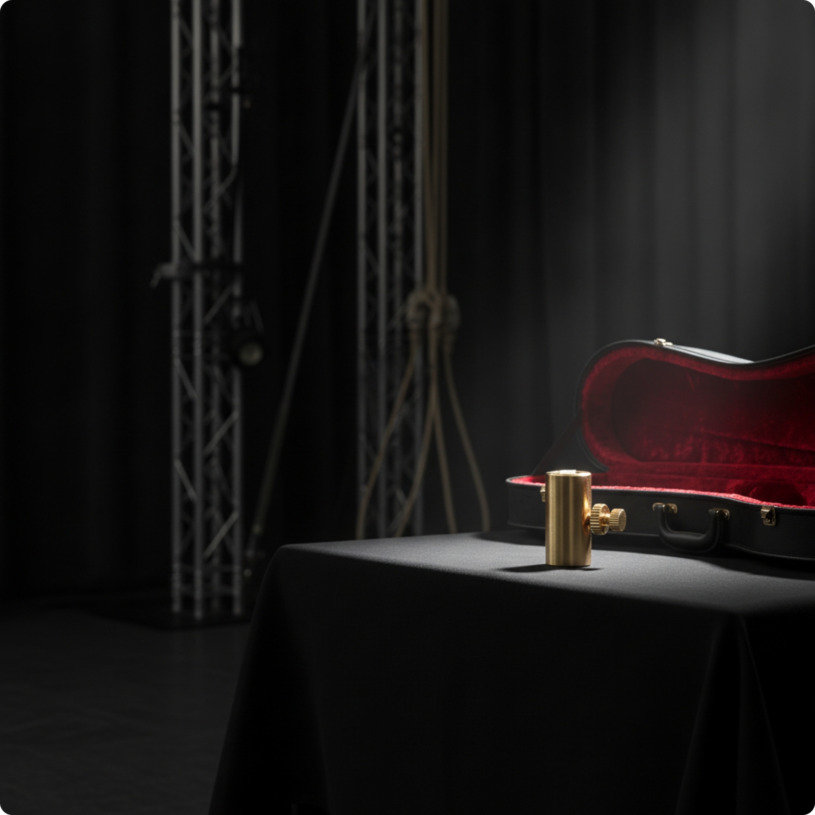 Wolftöter goldfarben Saitendämpfer kompakt für Konzert, Musiker