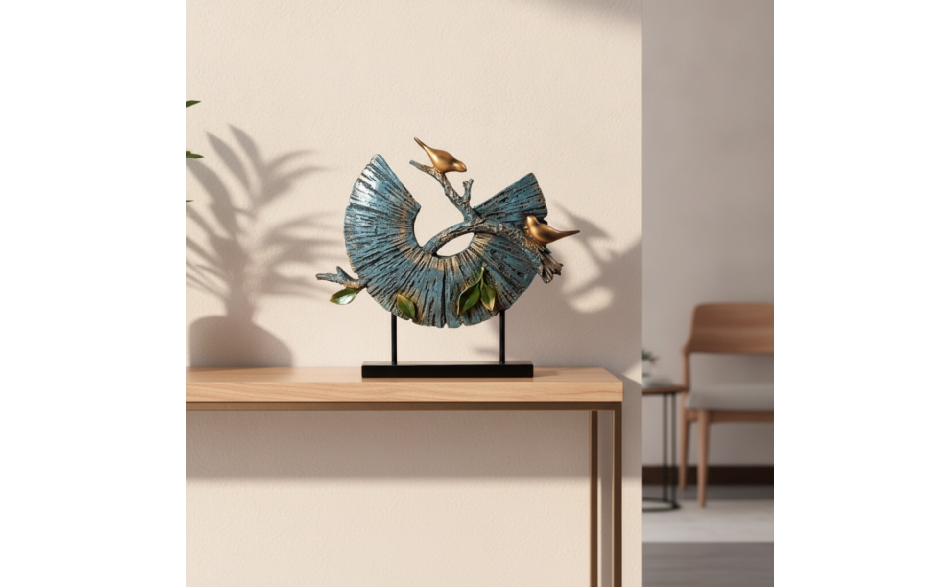 Abstract Bird Sculpture Weathered Bird Sculpture Modern for Living Room, Mantel