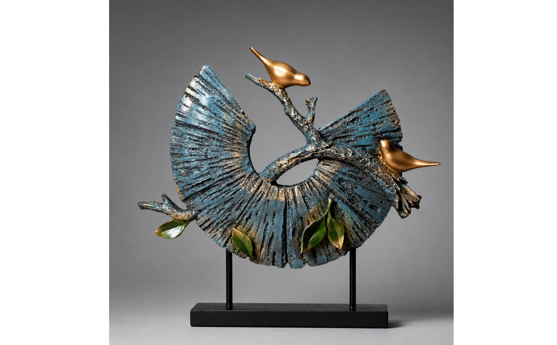 Abstract Bird Sculpture Weathered Bird Sculpture Modern for Living Room, Mantel