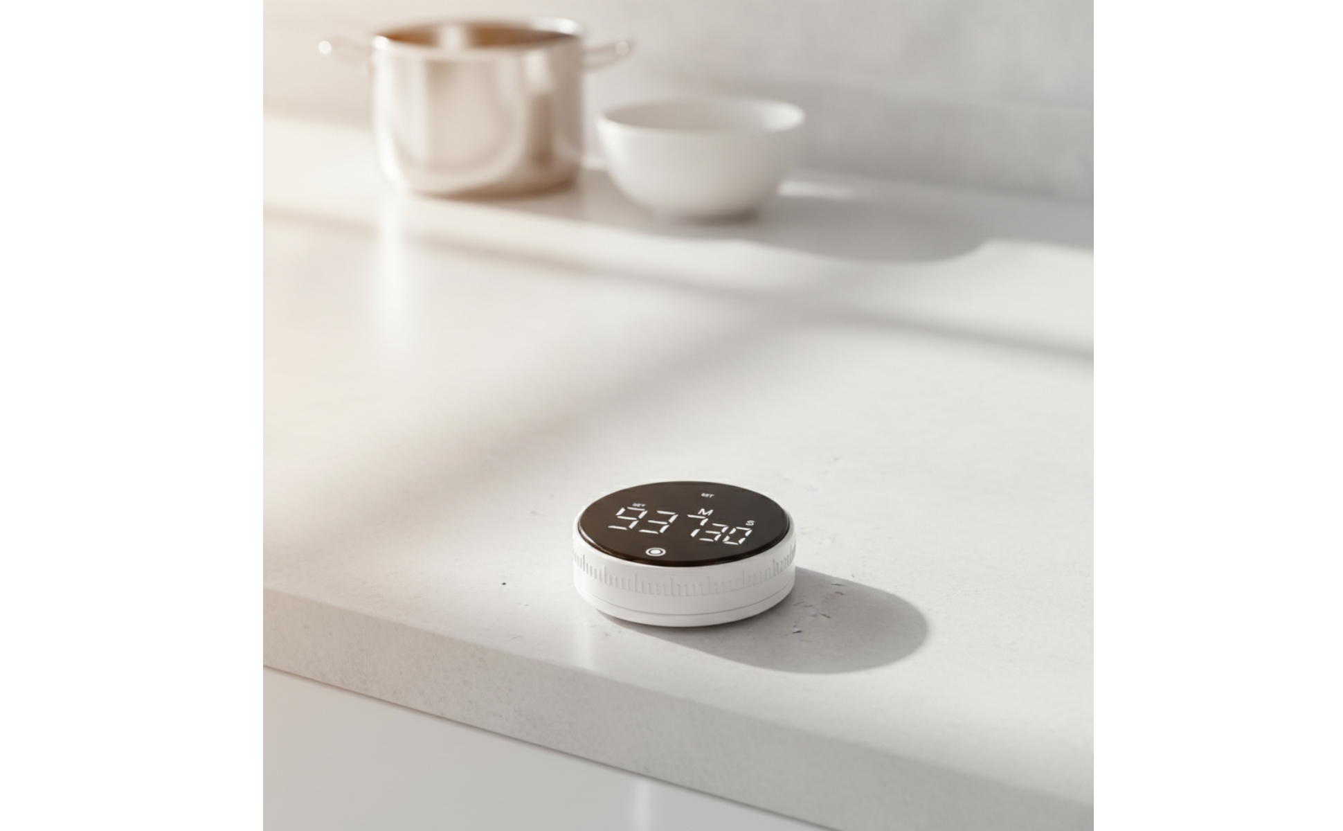 Stick-on Kitchen Timer Silent Mode Stick-on Digital Timer for Office, Gym, Kids