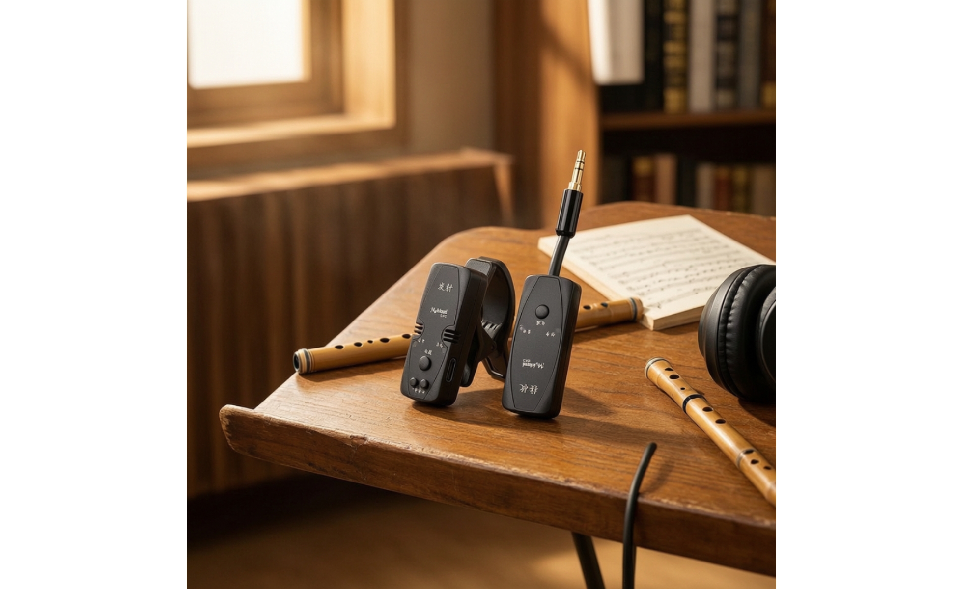 Wind Instrument Pickup Wireless Clamp-on Pickup Rechargeable for Stage