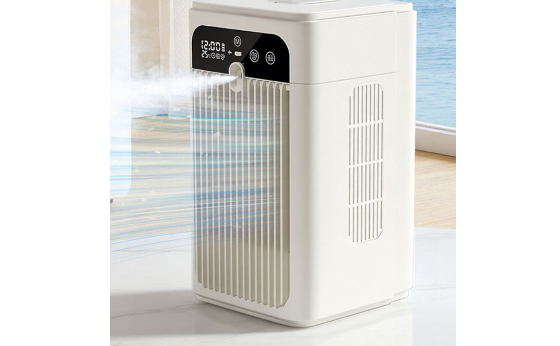 Fan with Cooling Mist Humidifier Touch Control Desk Fan with Water Tank