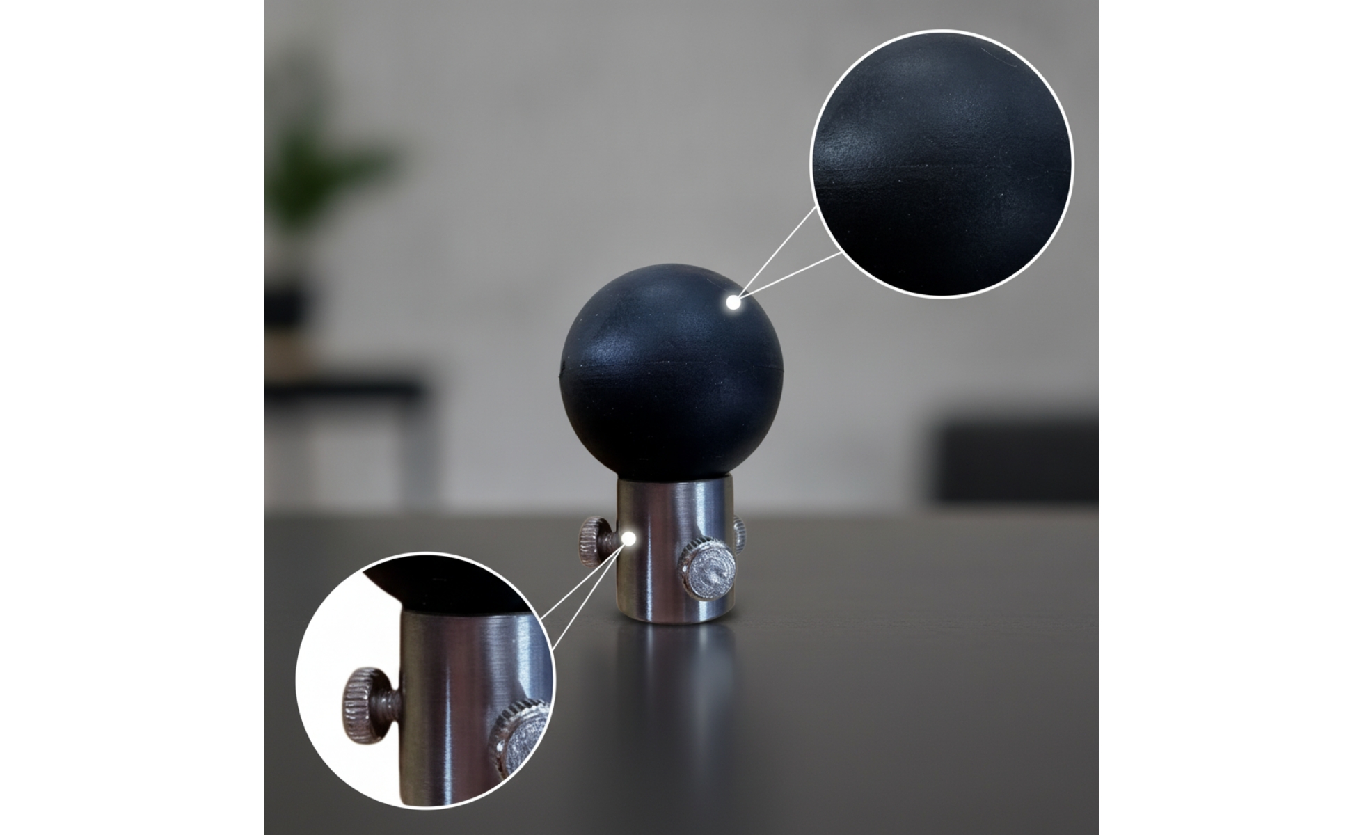 Cello Endpin Holder with Rubber Ball Non-Slip Cello Endpin Stopper Long-Lasting
