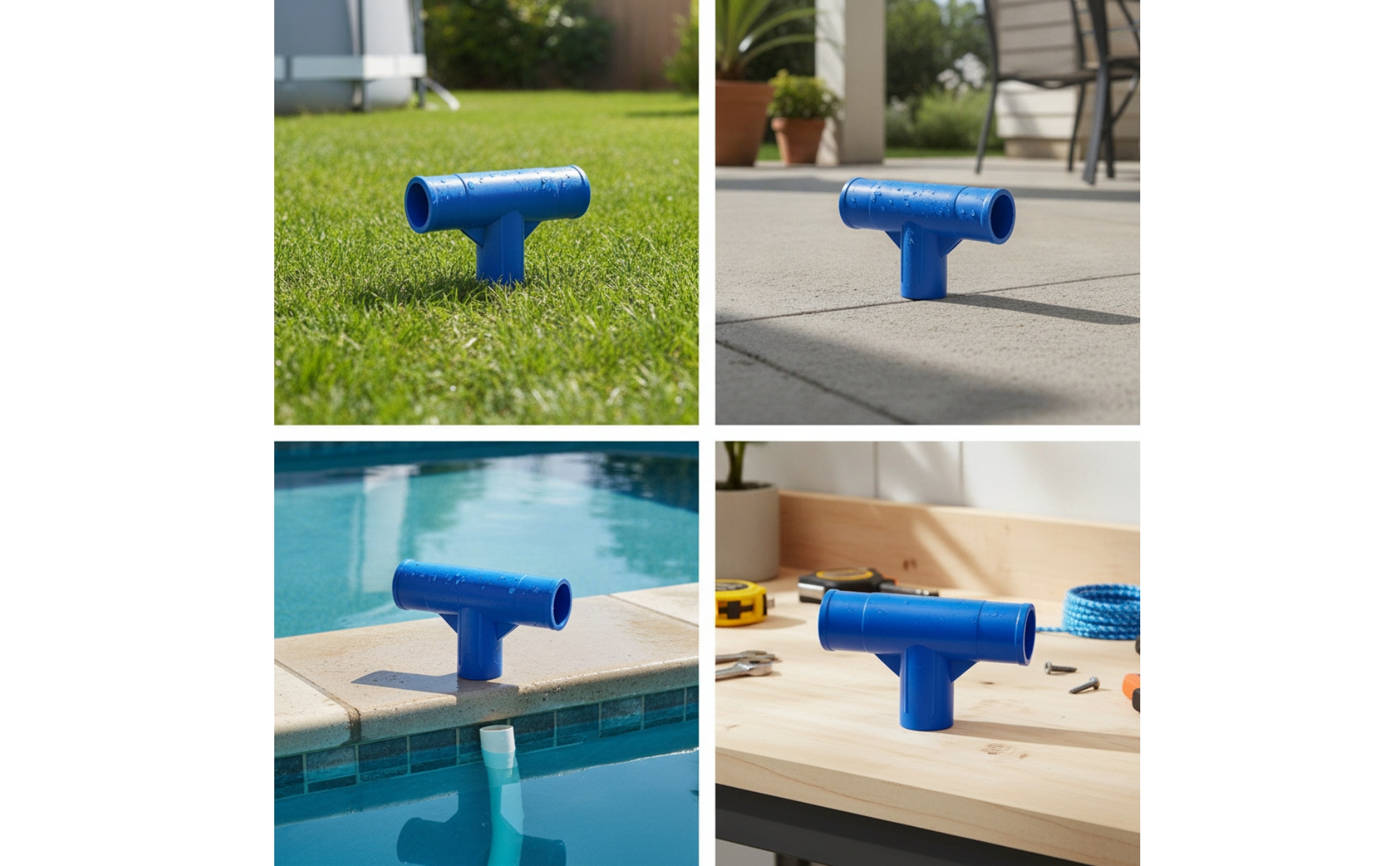 Three-Way Frame Connector Plastic Pool Frame Connector Rigid