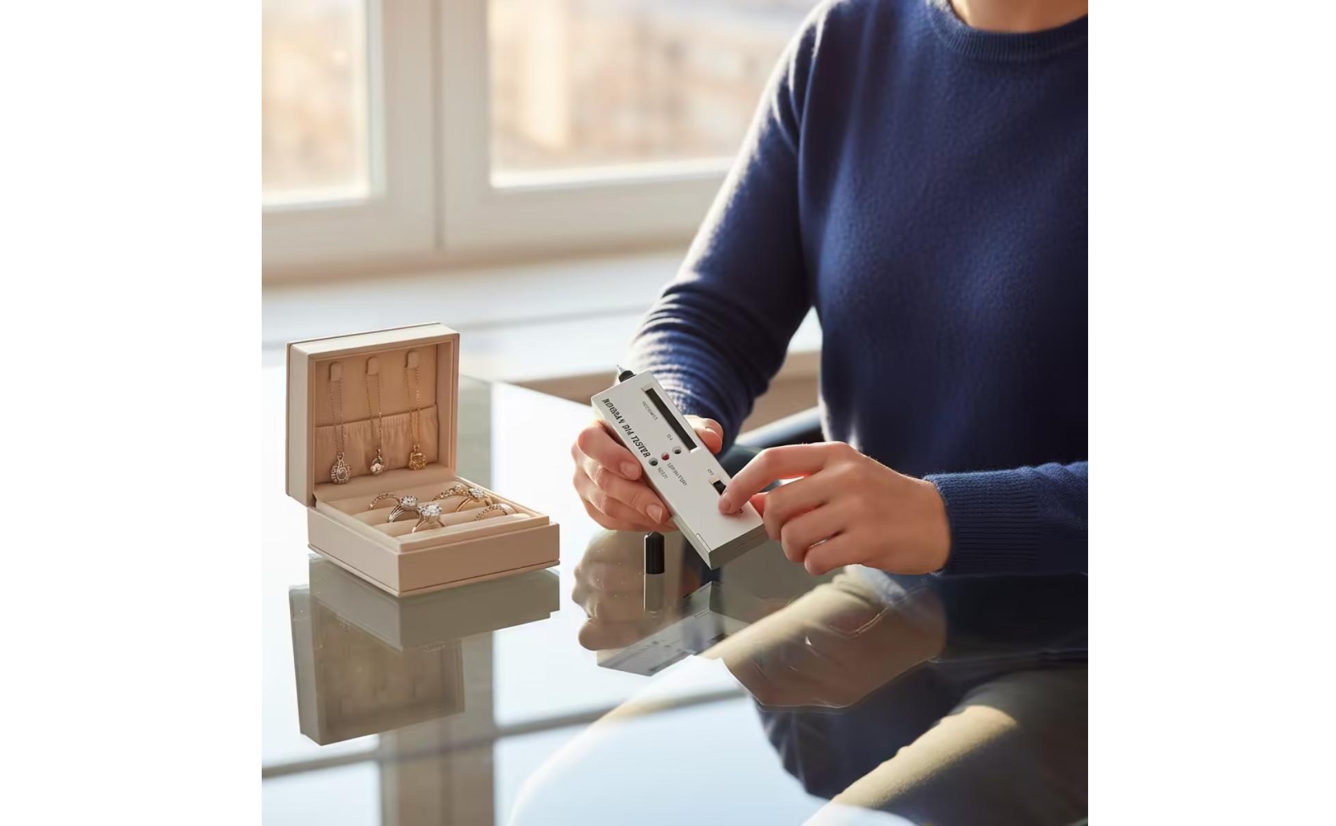 Testeur de Moissanite Précis Stylo Testeur de Diamant Professionnel pour Maison